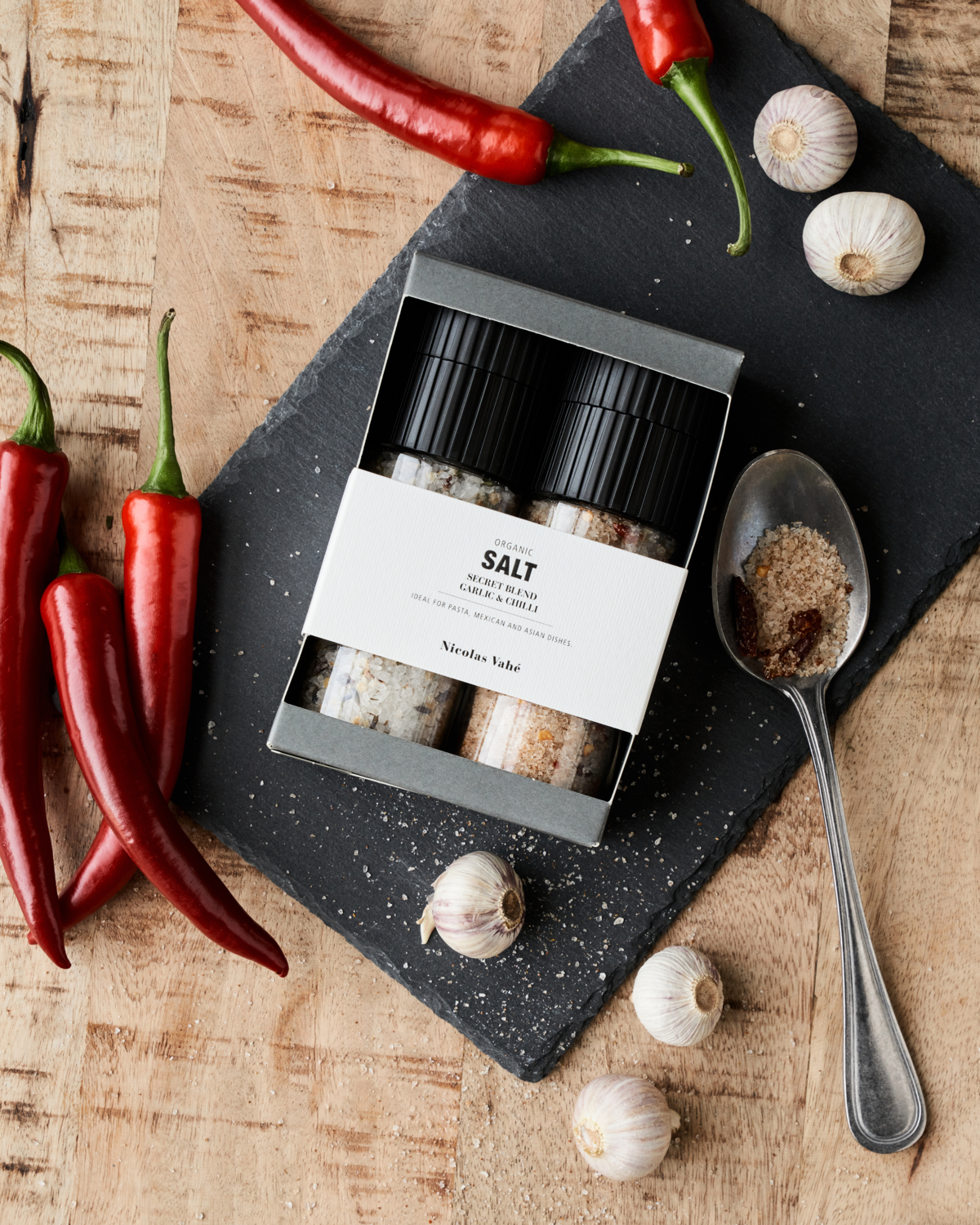 Geschenkset Secret Blend & Chili-Knoblauch Salz