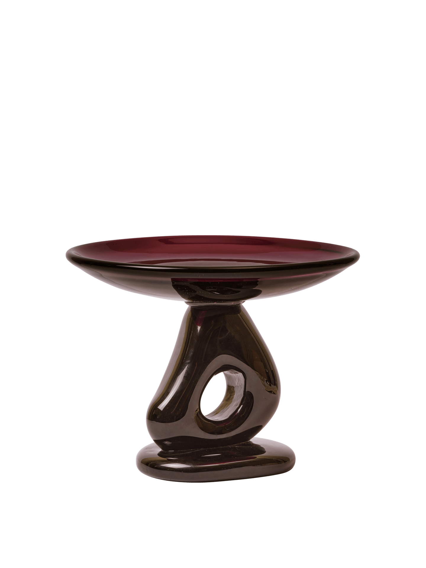 Glas-Etagere DAMO, dark grape