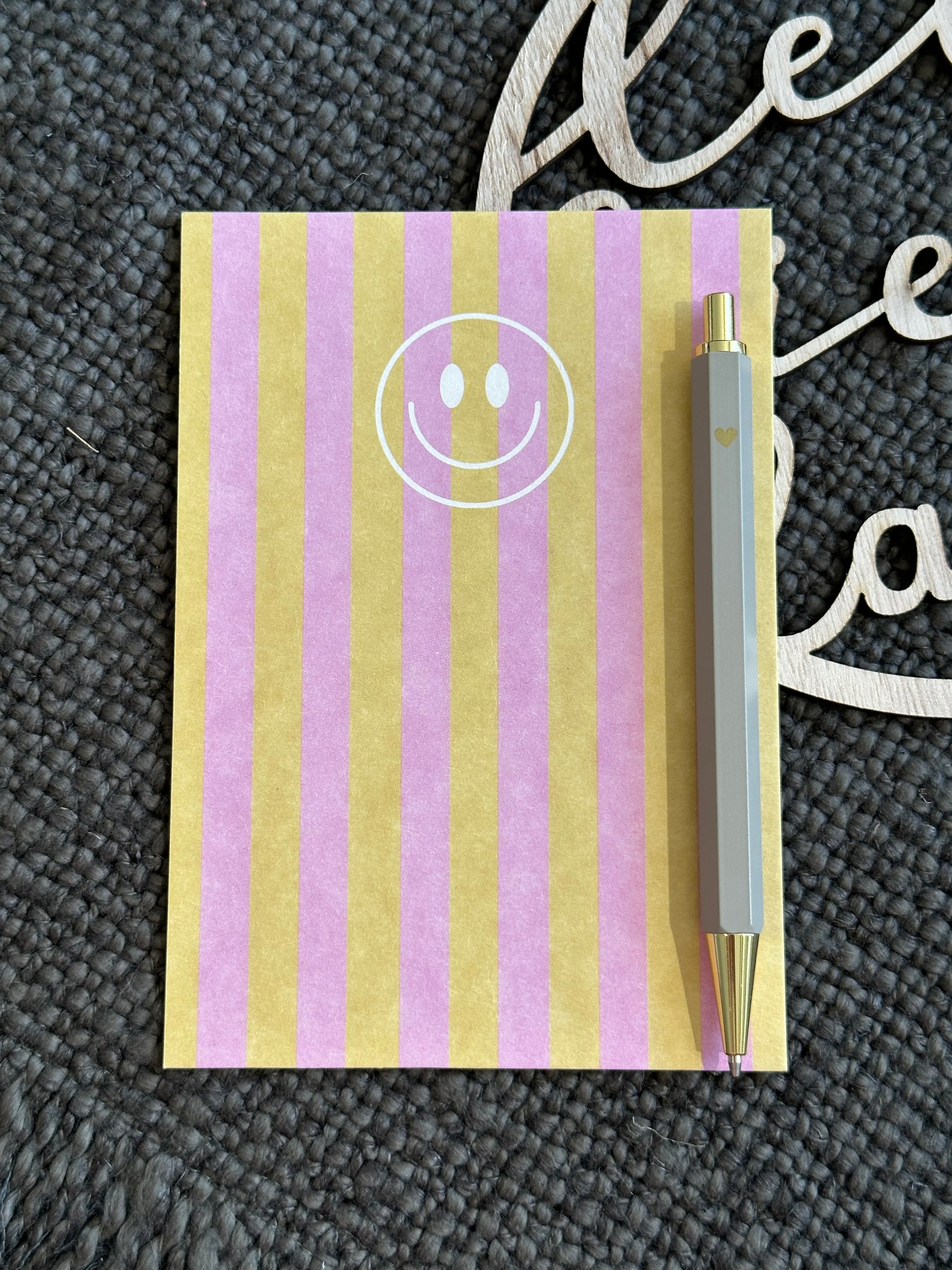 Postkarte STREIFEN SMILEY