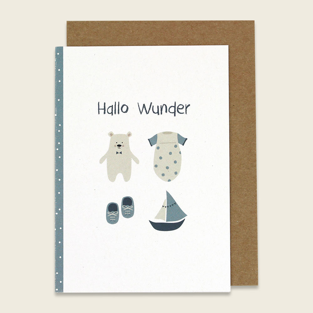 Klappkarte HALLO WUNDER