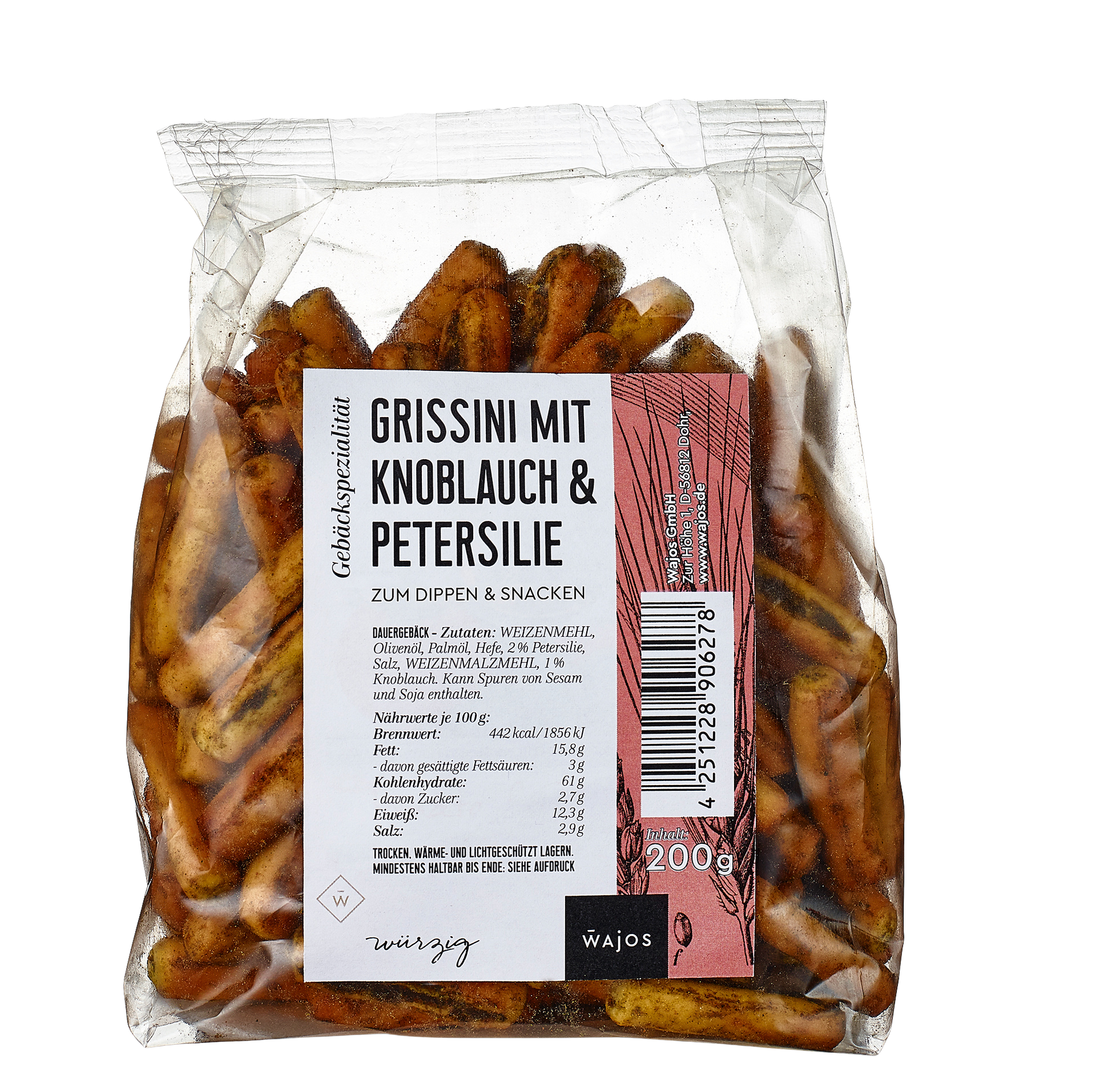 Grissini mit Knoblauch und Petersilie