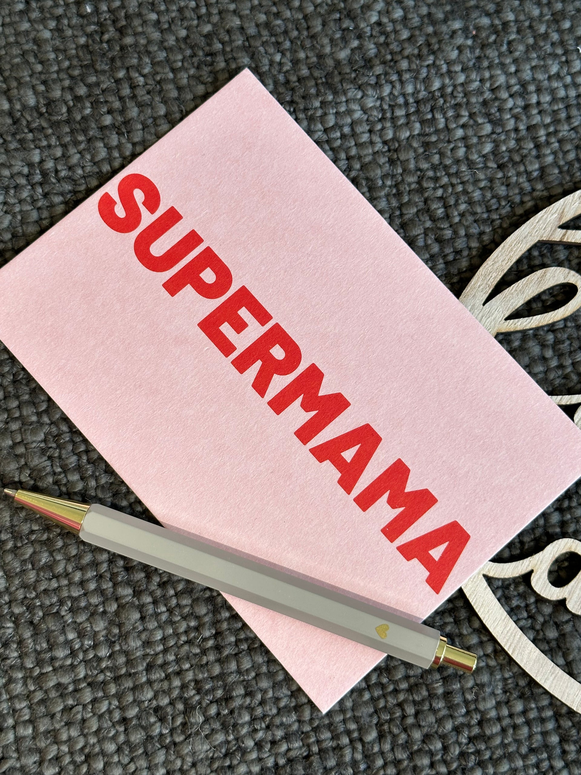 Postkarte SUPERMAMA