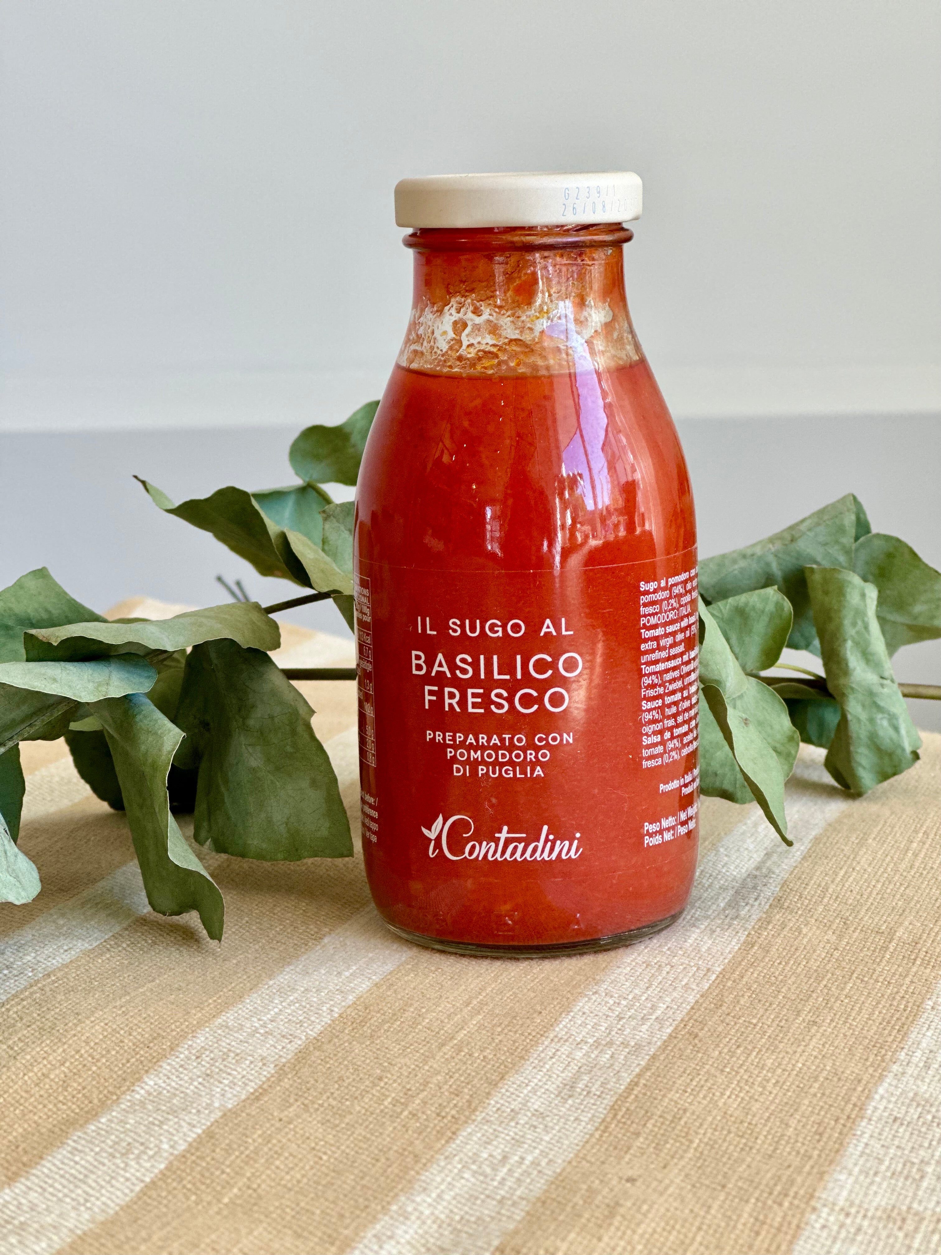 tomatensauce aufbewahren Tomatensauce Al Basilico
