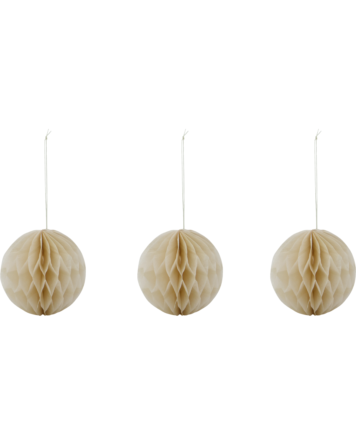 Weihnachtsschmuck ORB, 3er-Set, Elfenbein