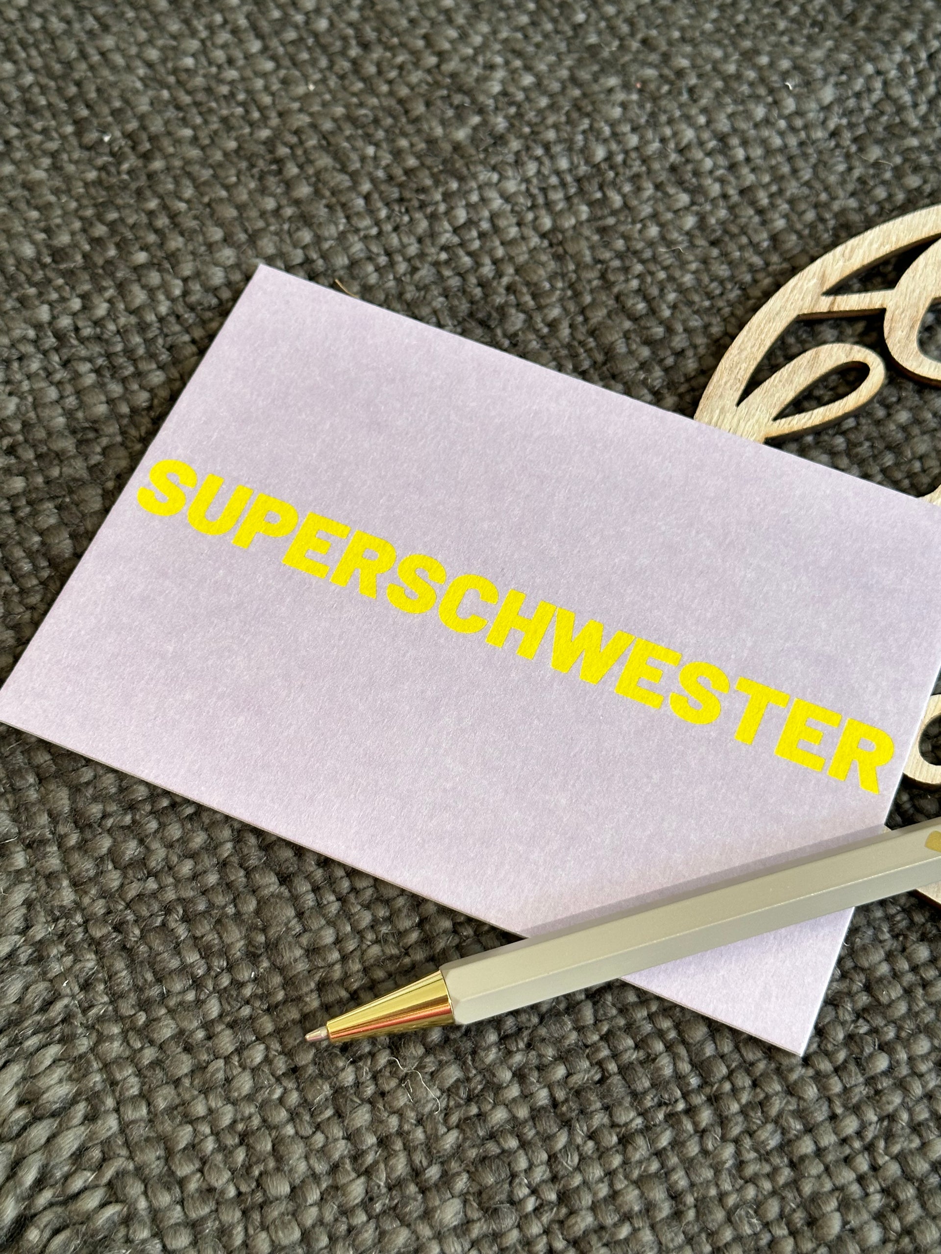 Postkarte SUPERSCHWESTER