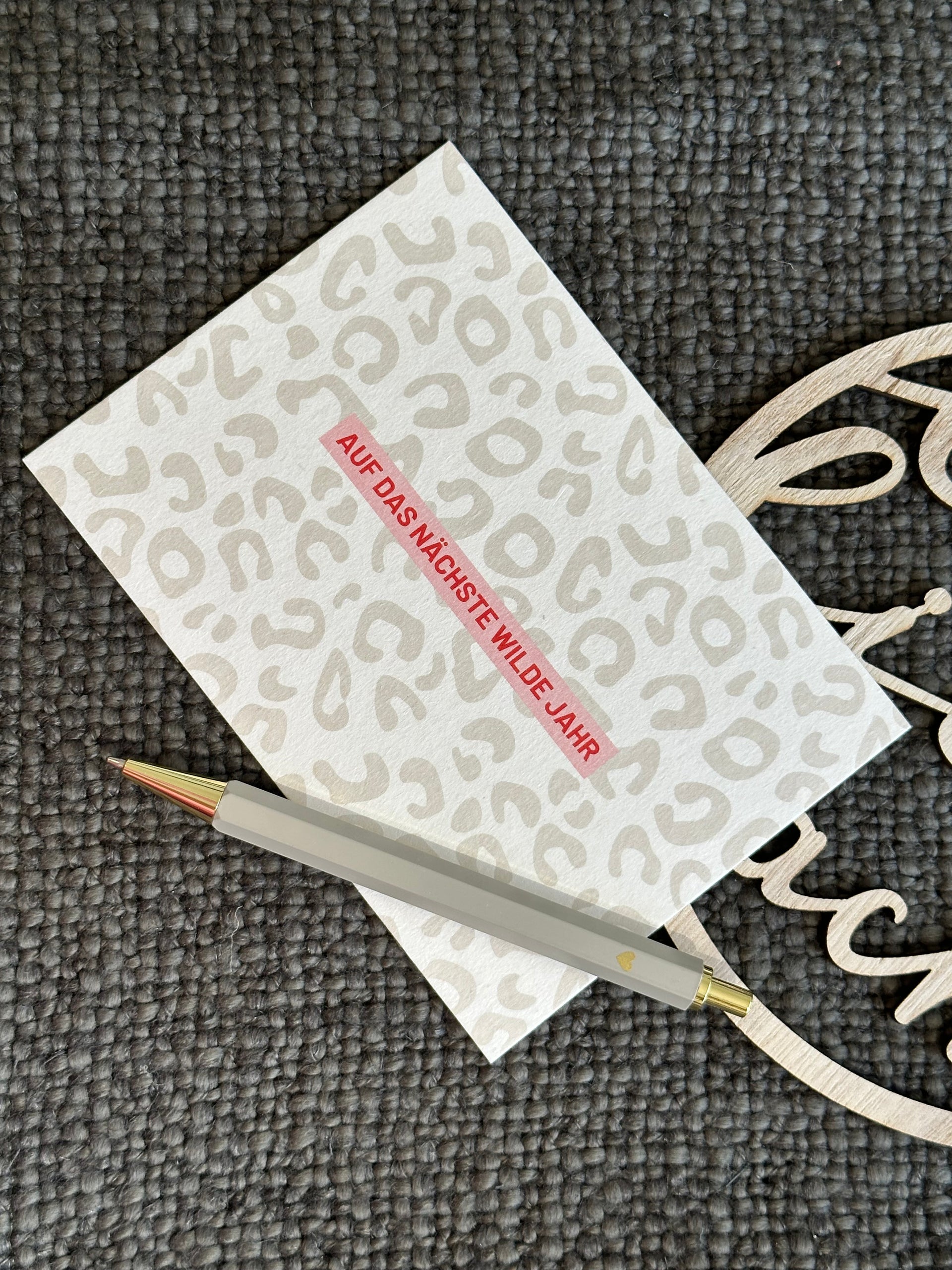 Postkarte Auf das nächste wilde Jahr !