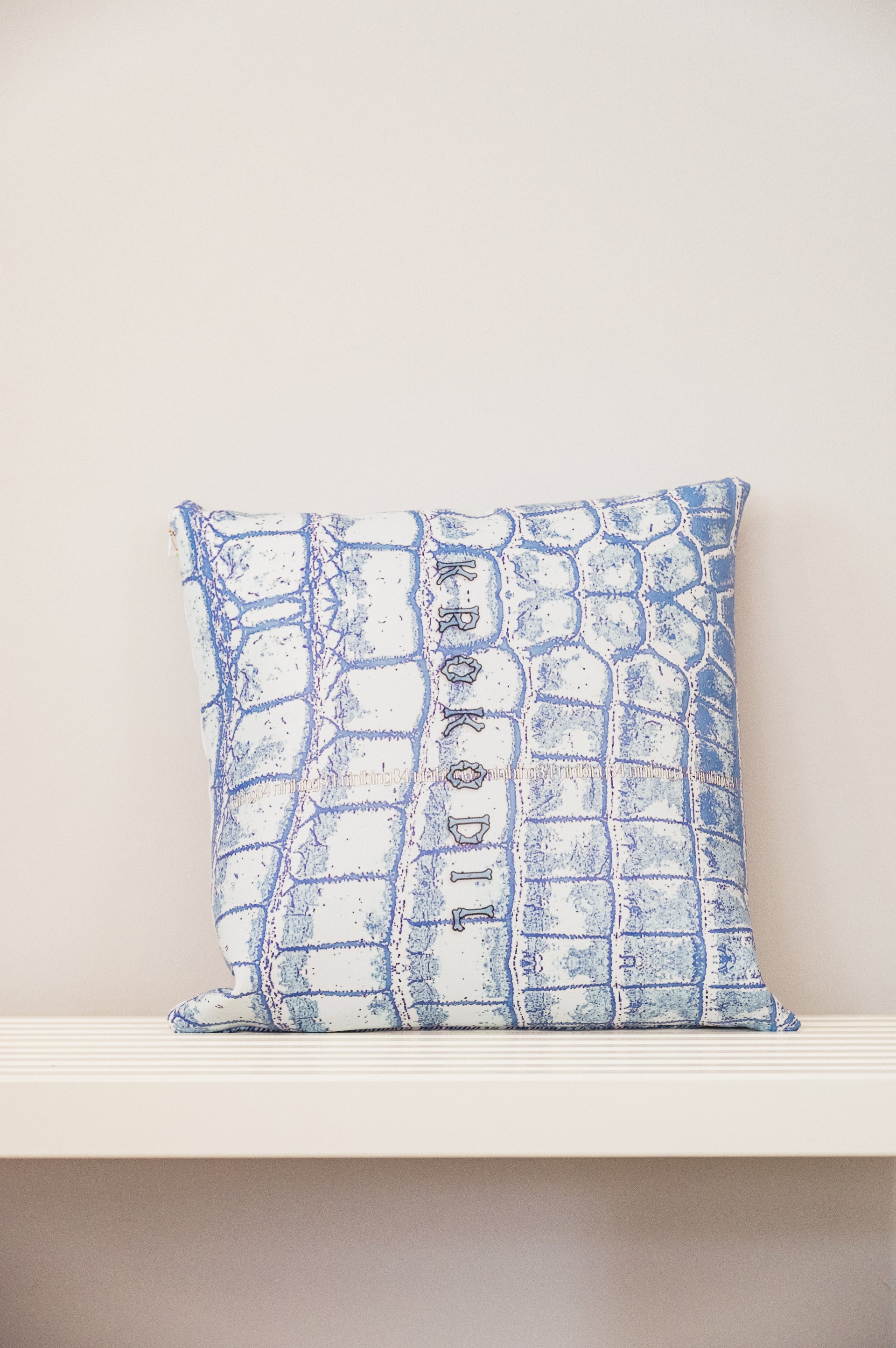 Outdoorkissen Kunst-Nappaleder Krokodil 40x40cm