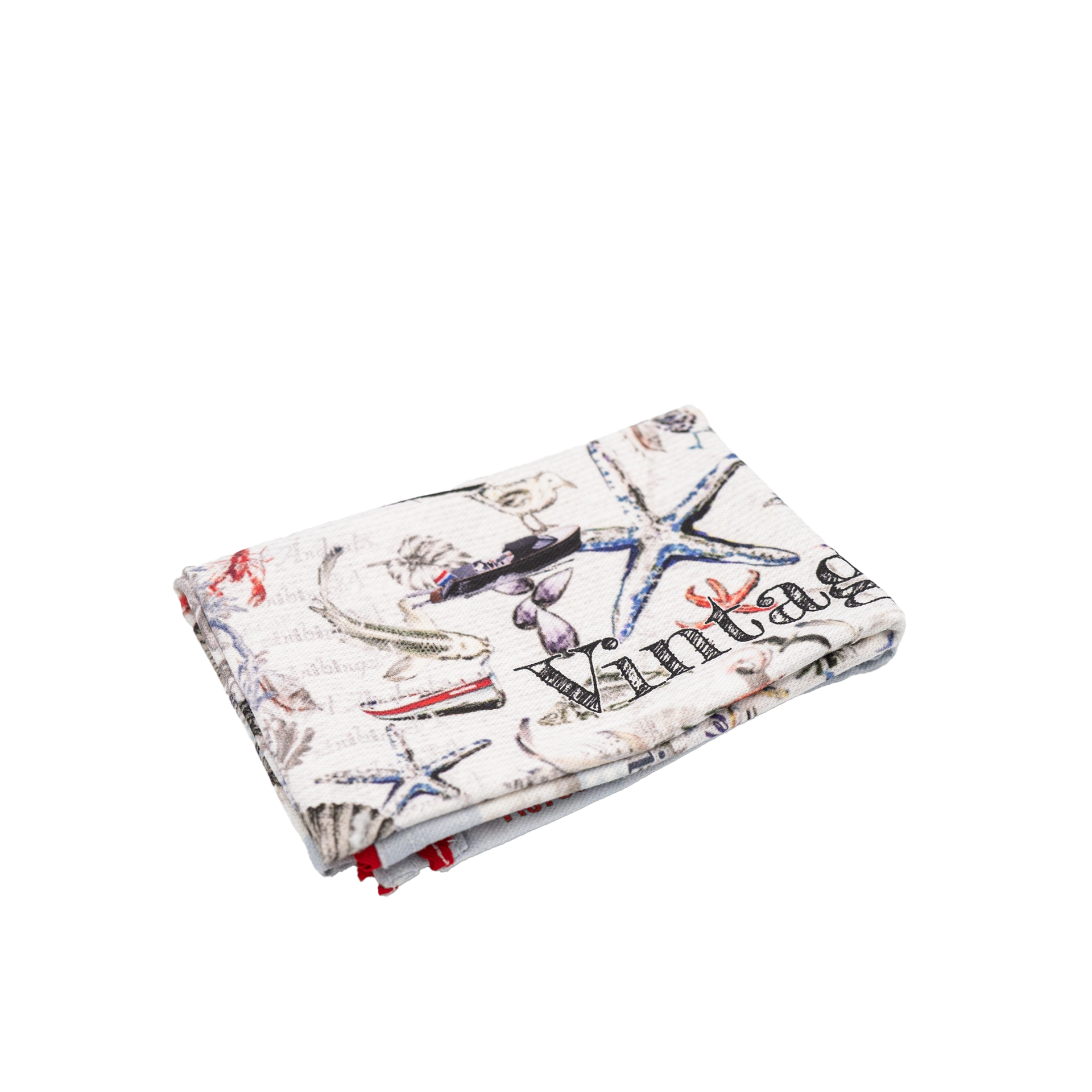 Geschirrtuch Leinen Edersee rot