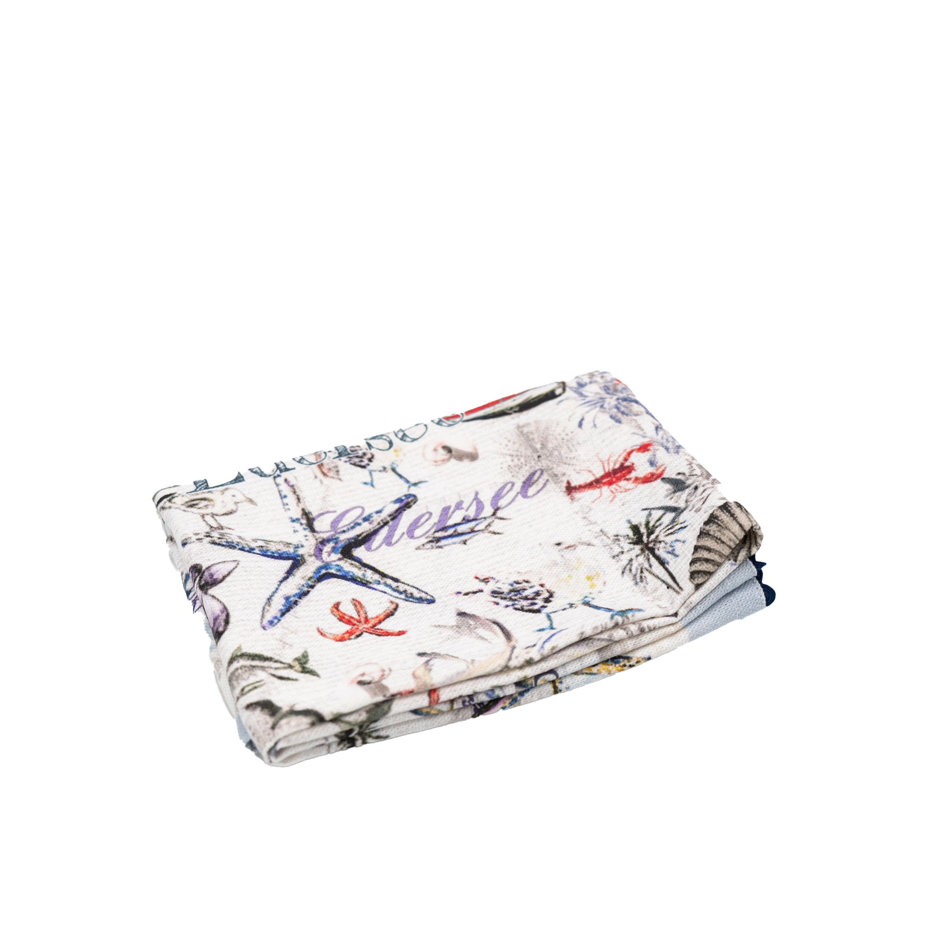 Geschirrtuch Leinen Edersee blau