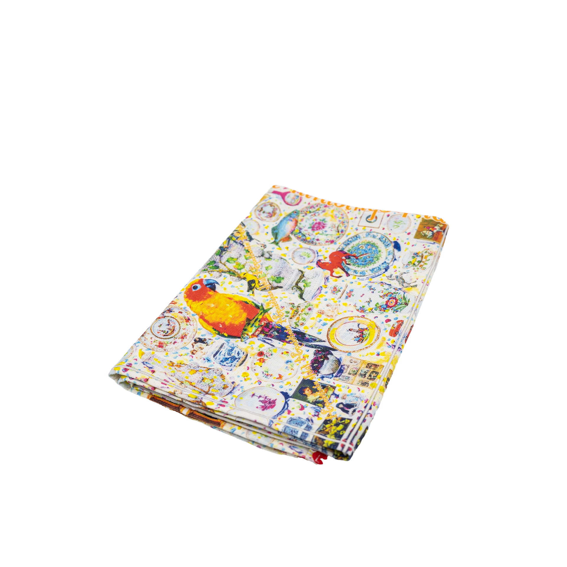 Geschirrtuch Leinen Papagei