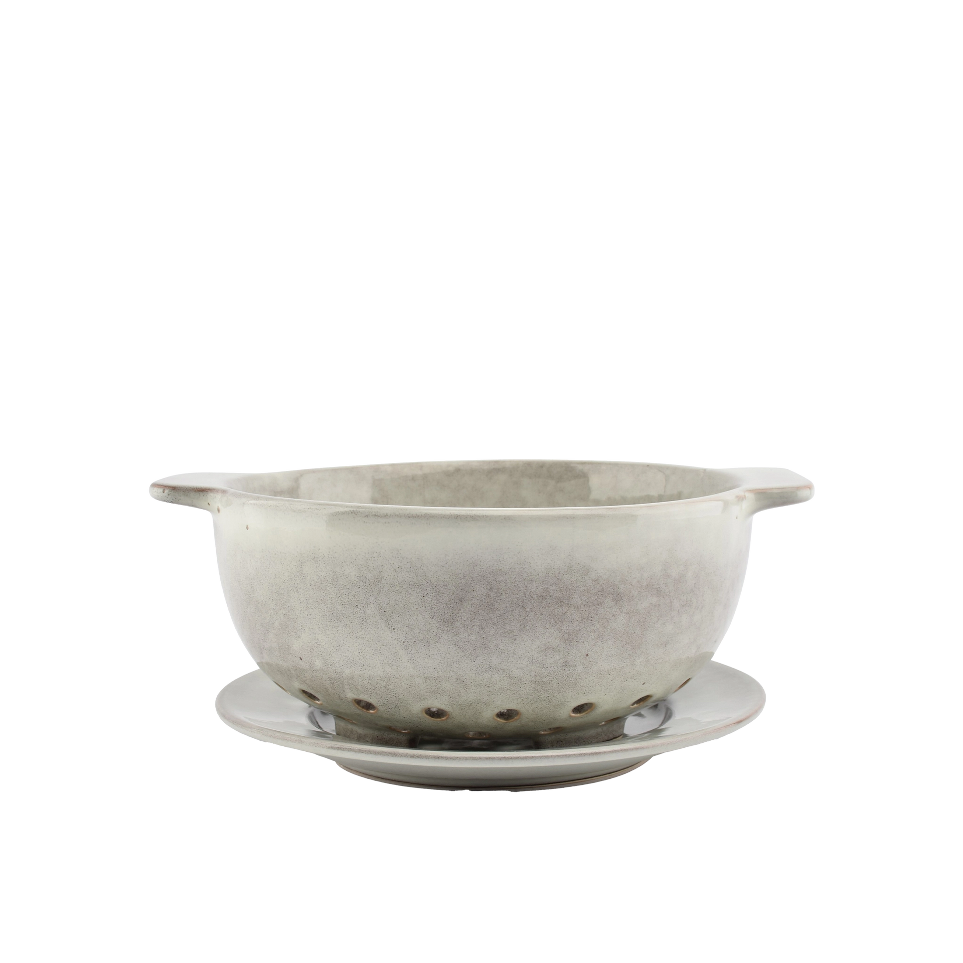 Seiher BAKE mit Teller, Grau