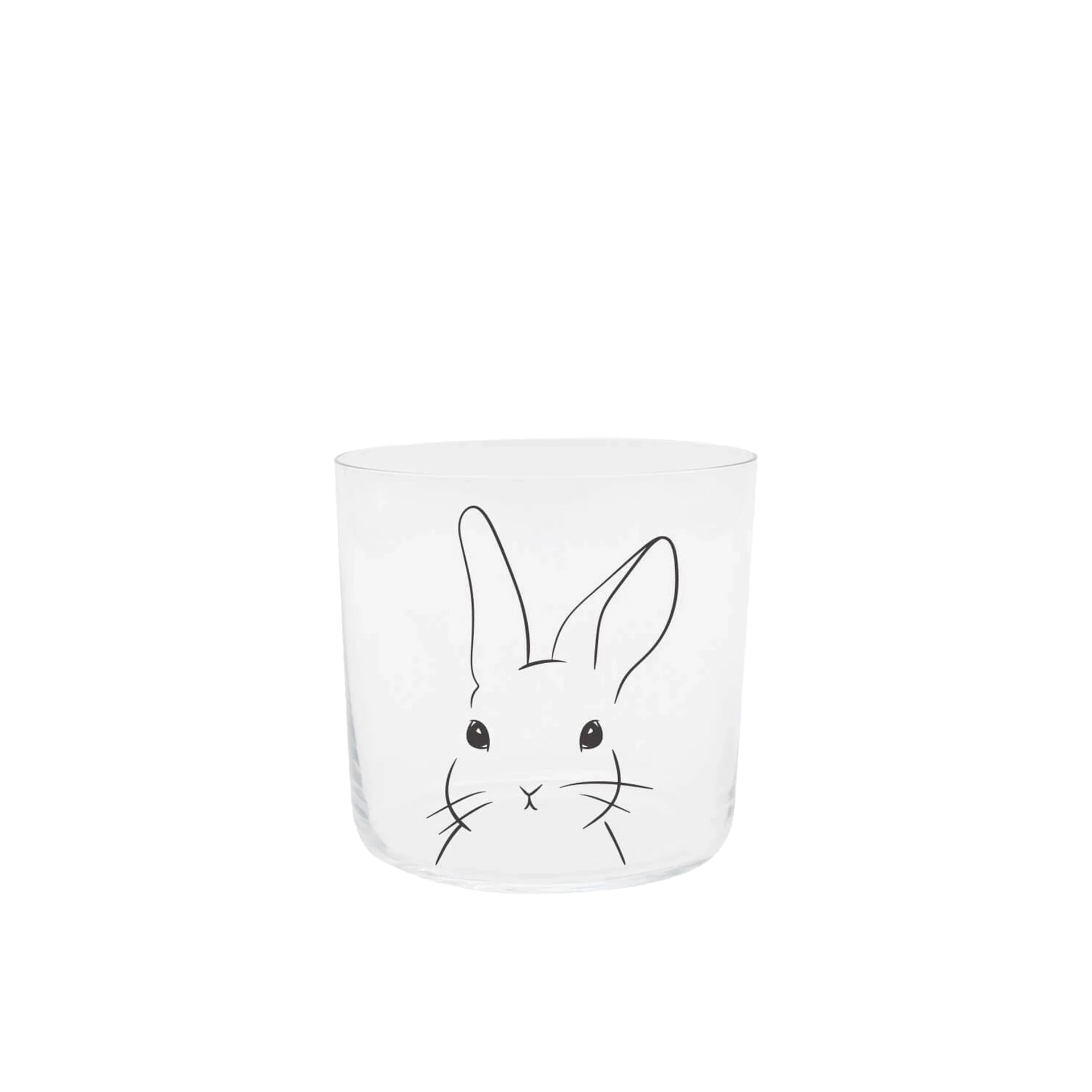 Trinkglas HASE, schwarz