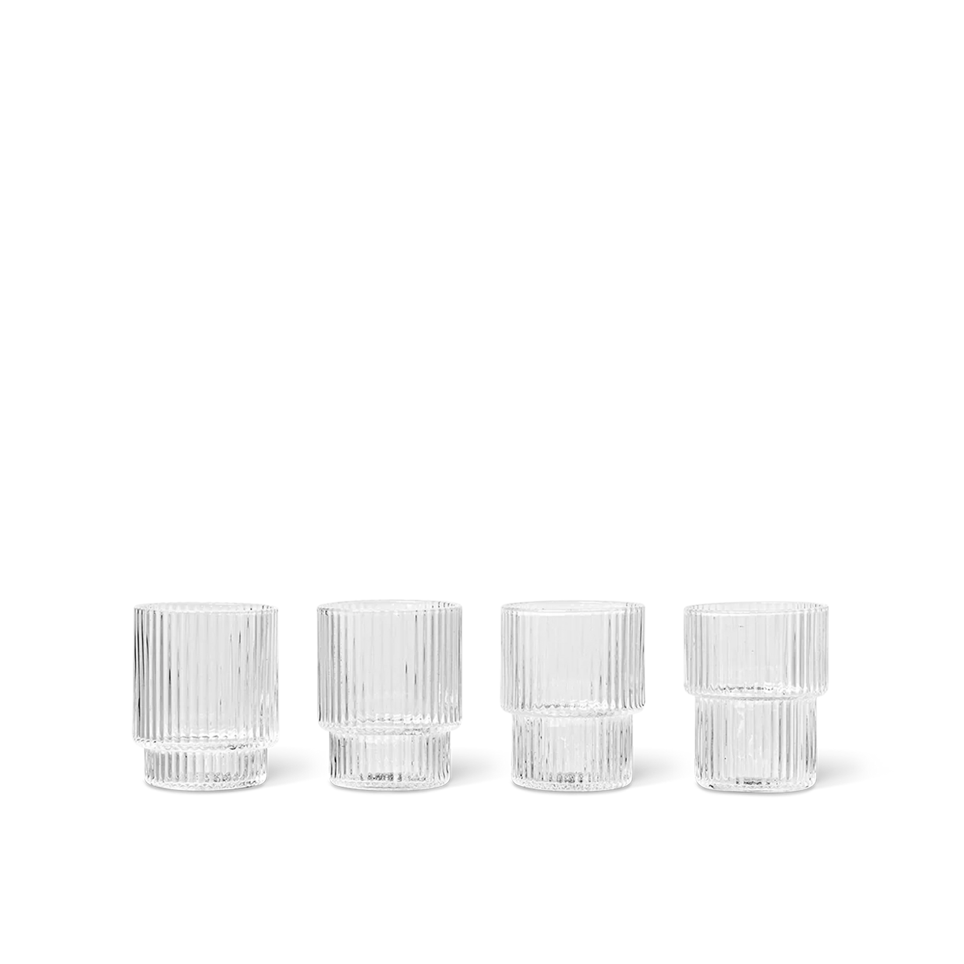 RIPPLE Trinkgläser klein - 4er-Set