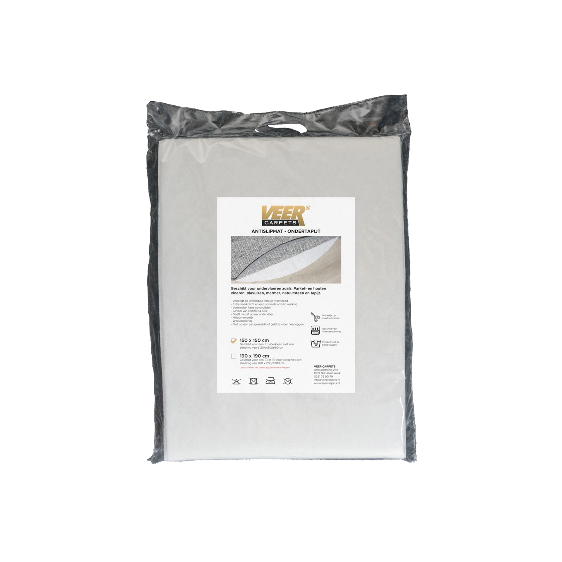 Anti-Rutsch Unterlage für Teppich 150 x 150 cm