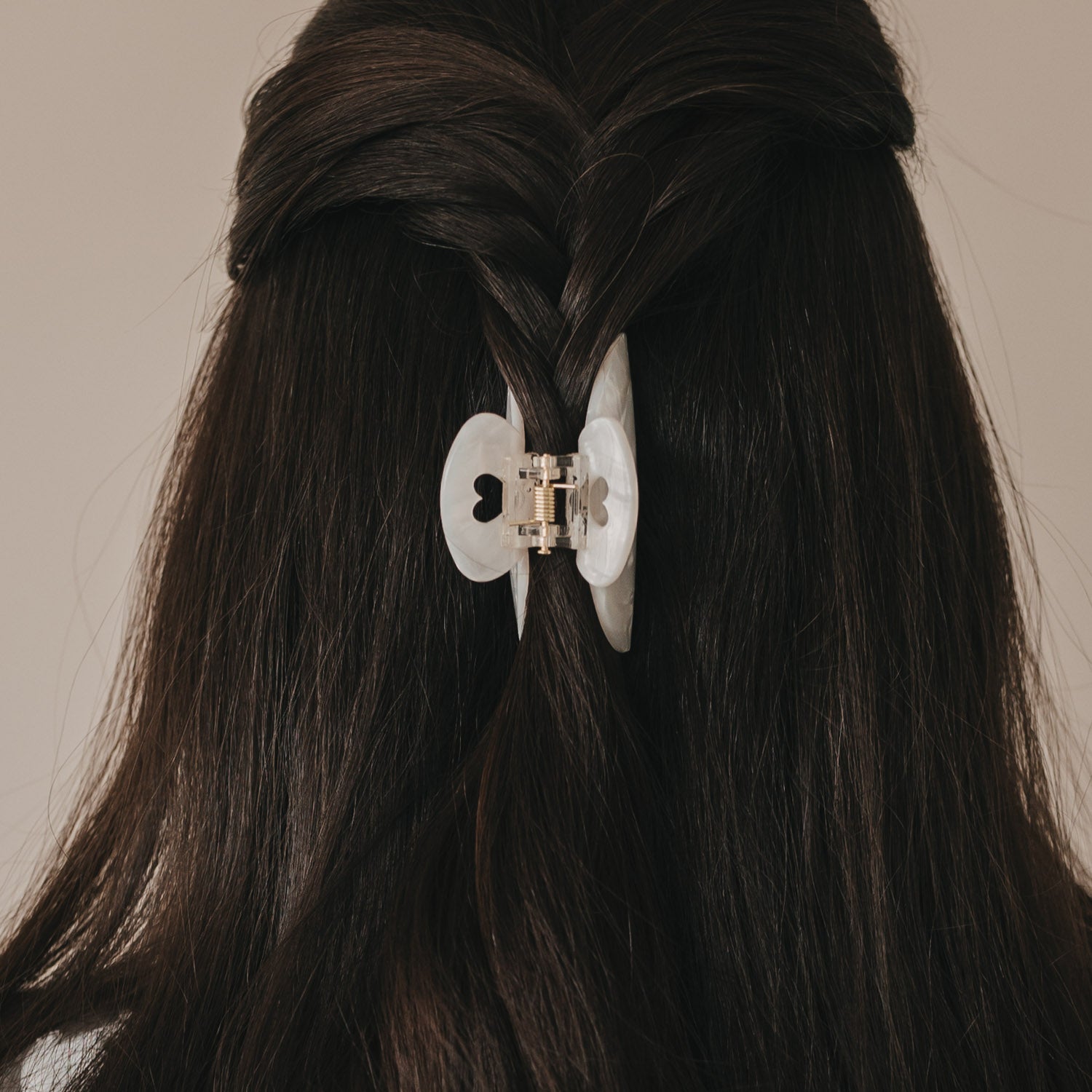 Haarspange Herz Pearl, groß