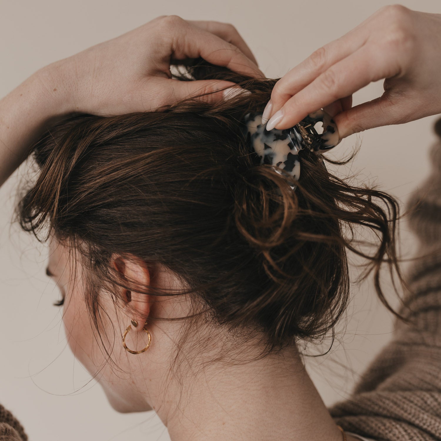 Haarspange Herz Leo, groß