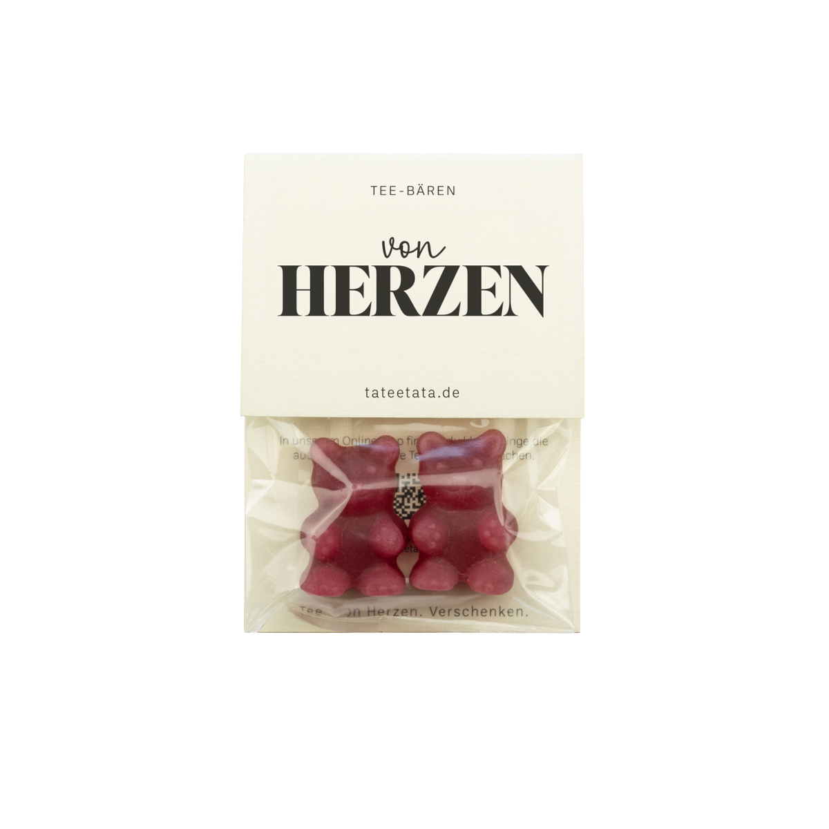 Tee Bären Mini Himbeer-Vanille VON HERZEN