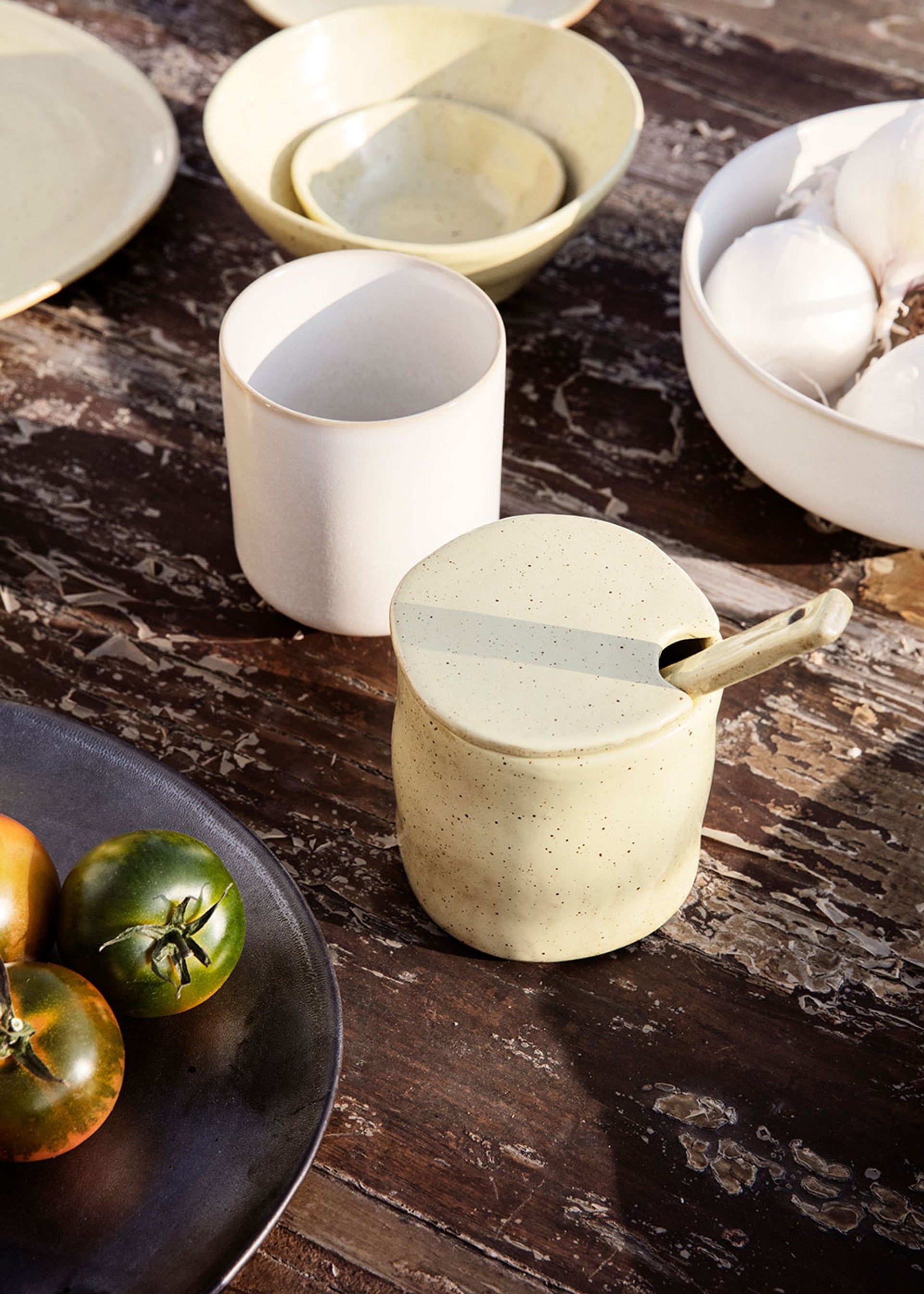 Flow Marmeladenglas - Yellow Speckle