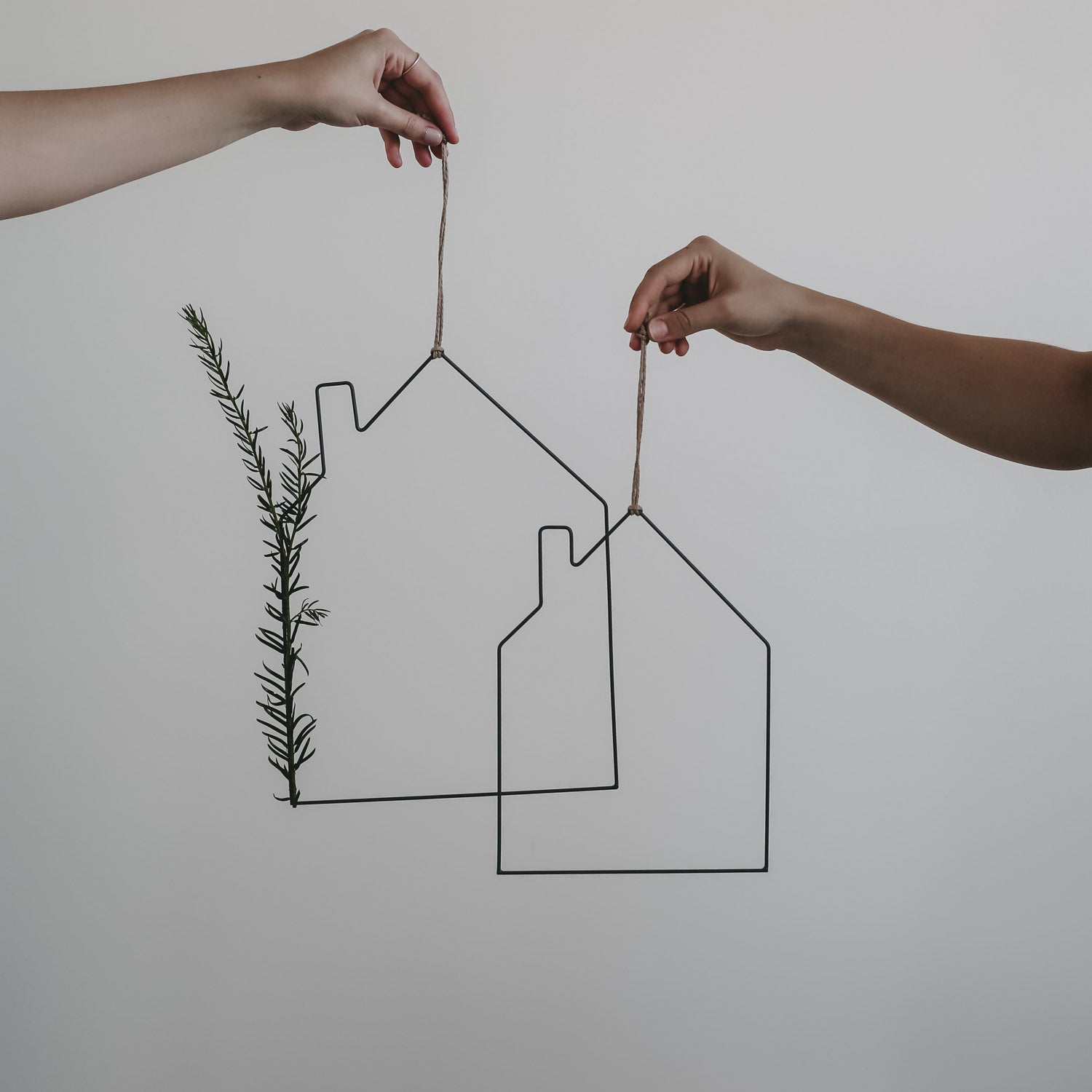 Metallkranz HAUS 2er-Set