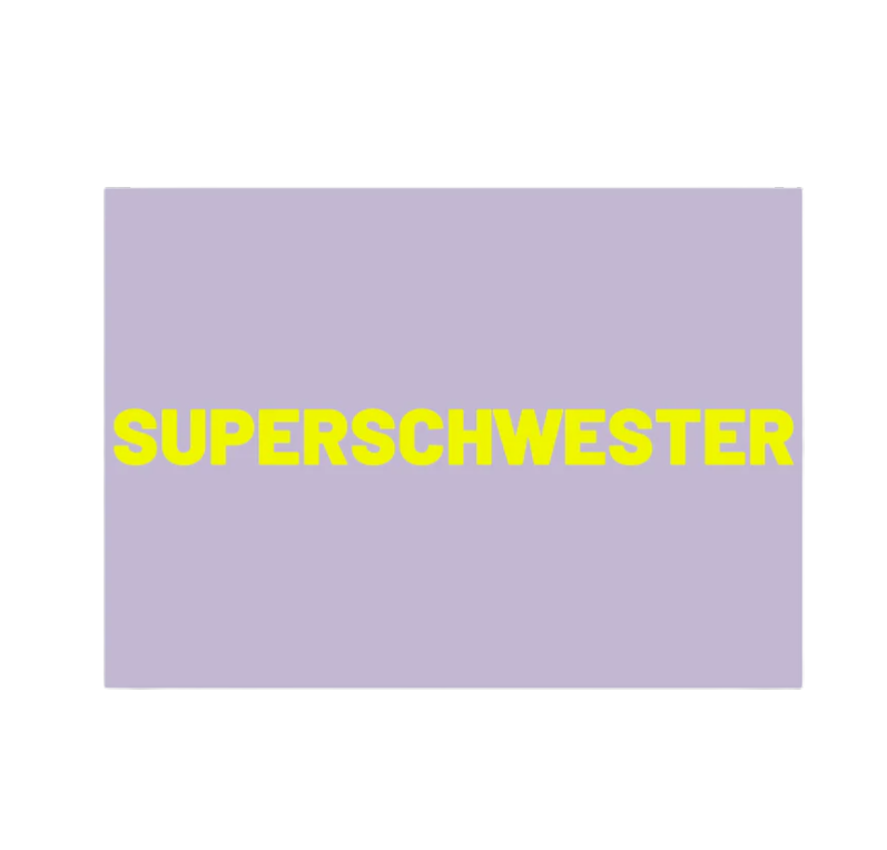 Postkarte SUPERSCHWESTER