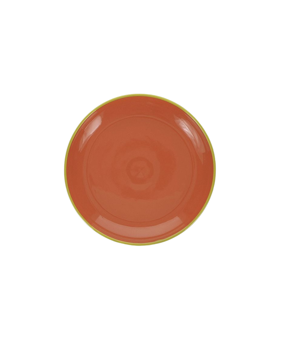 Teller orange/grün DUO