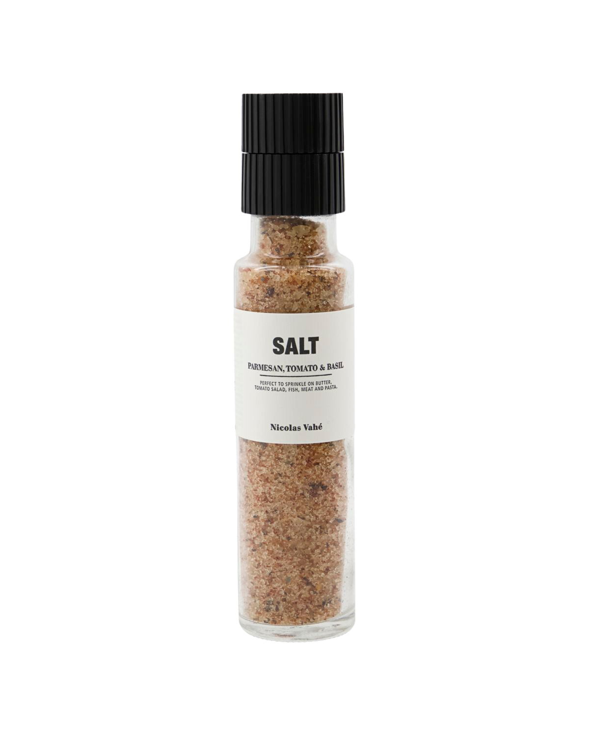 Salz Parmesan, Tomate und Basilikum