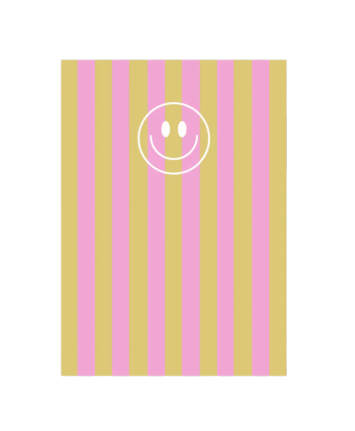 Postkarte STREIFEN SMILEY
