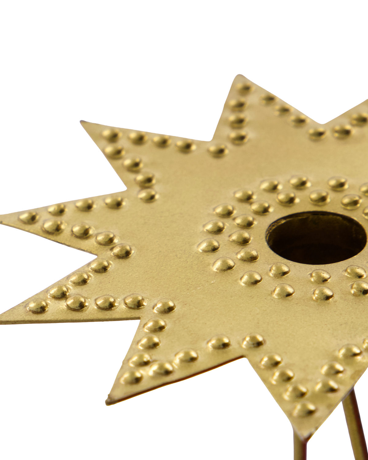 Kerzenständer für Christbaum LEAVES, Messing (6er Set)