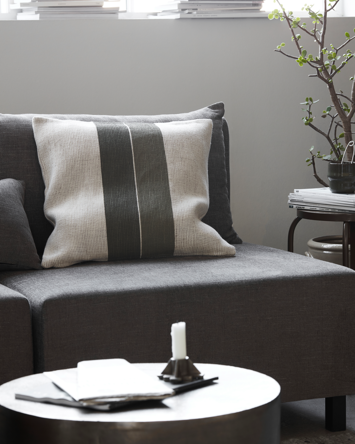 Kissenbezug Canva & Pete - Grün/Sand