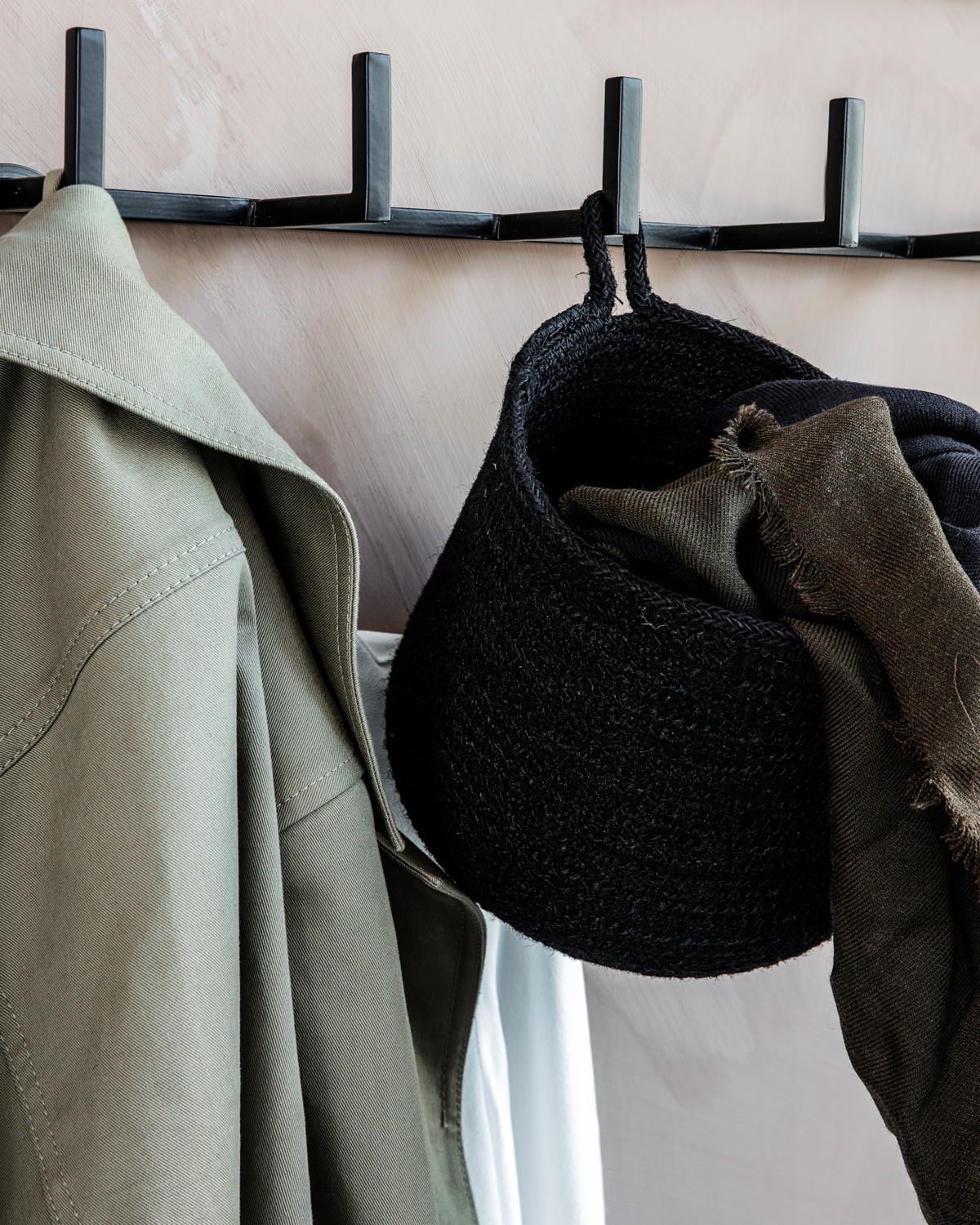 Aufbewahrungskorb HANG - Schwarz