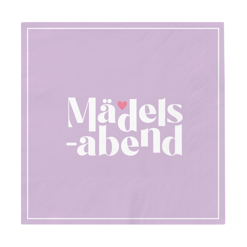 Servietten MÄDELSABEND