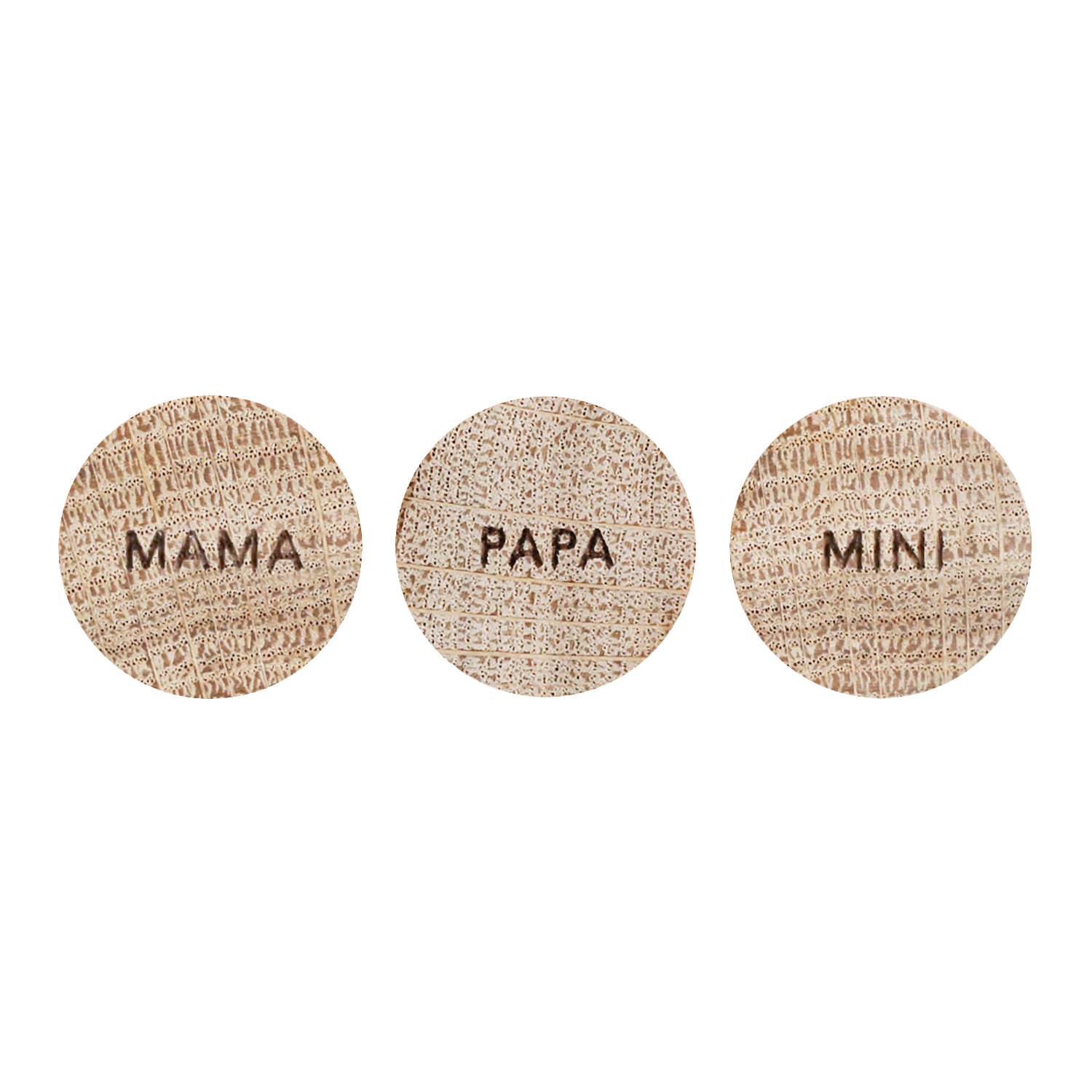 Holzmagnet 3er Set FAMILIE