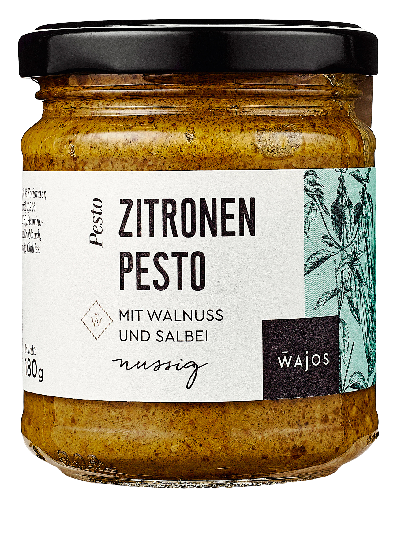 Zitronen Pesto mit Walnuss & Salbei 180g - Würzmischung