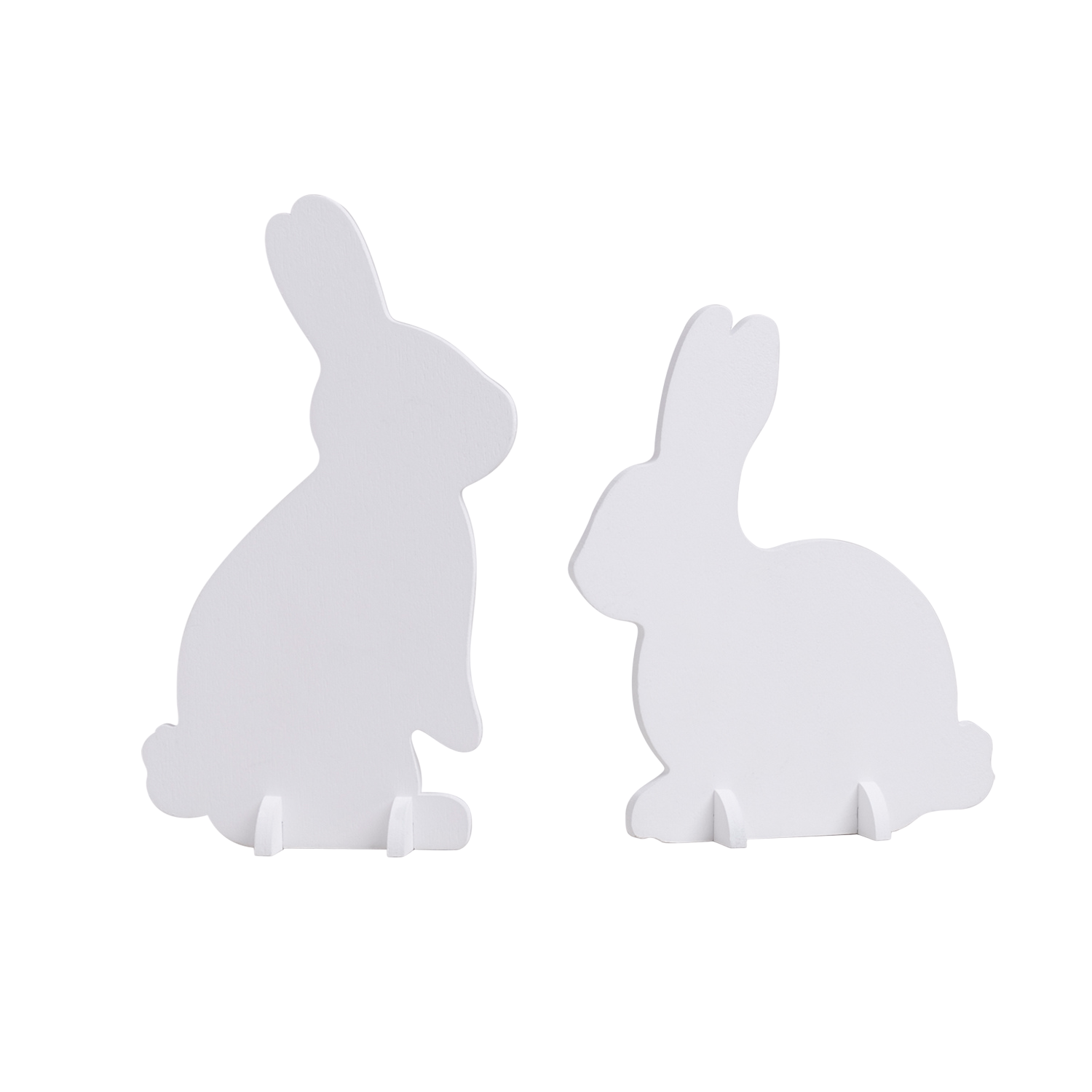 Steckhasen weiß 2er Set