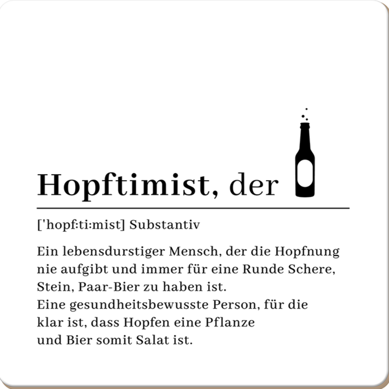Korkuntersetzer HOPFTIMIST