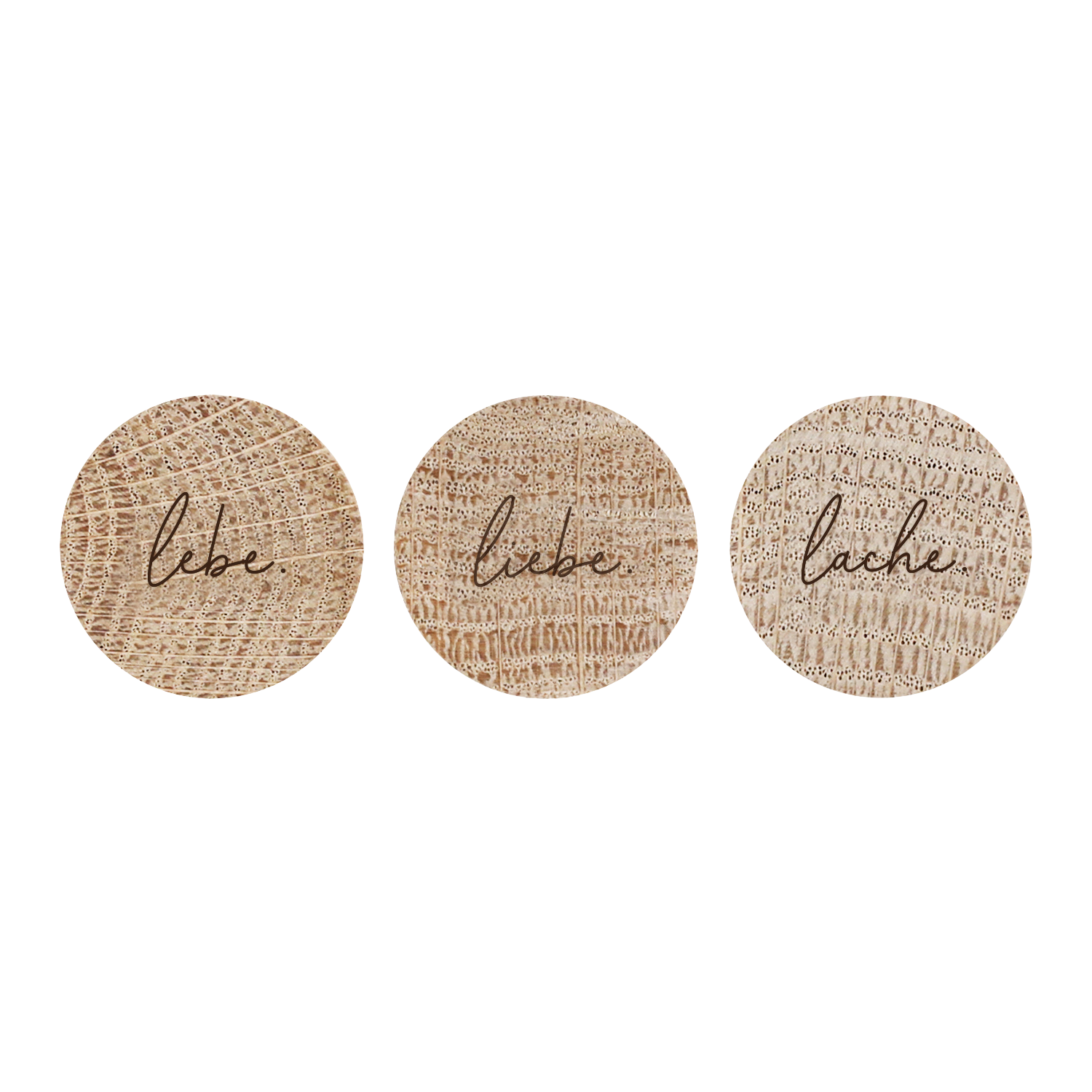 Magnet 3er Set LEBE LIEBE LACHE