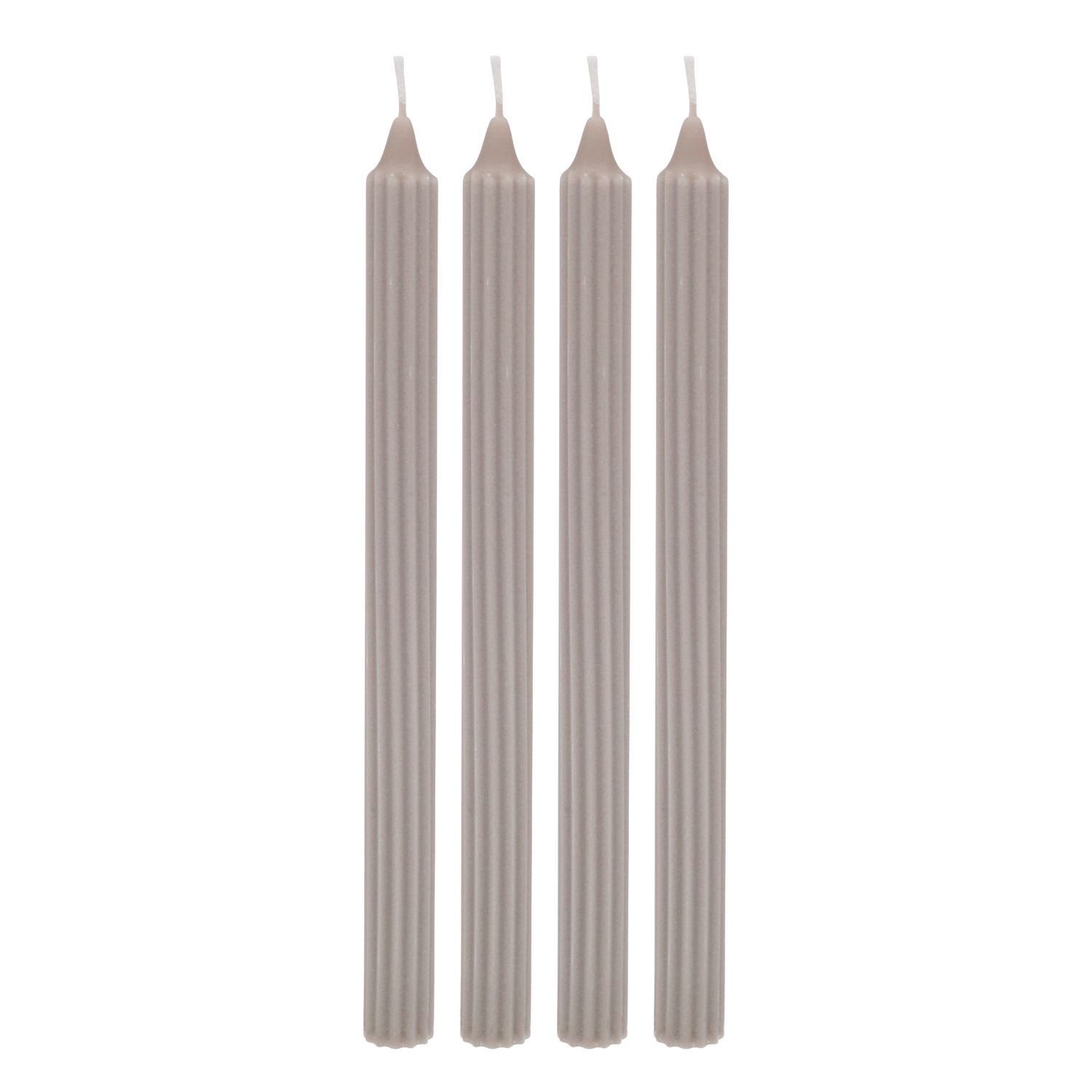 Stabkerzen RILLEN 4er-Set