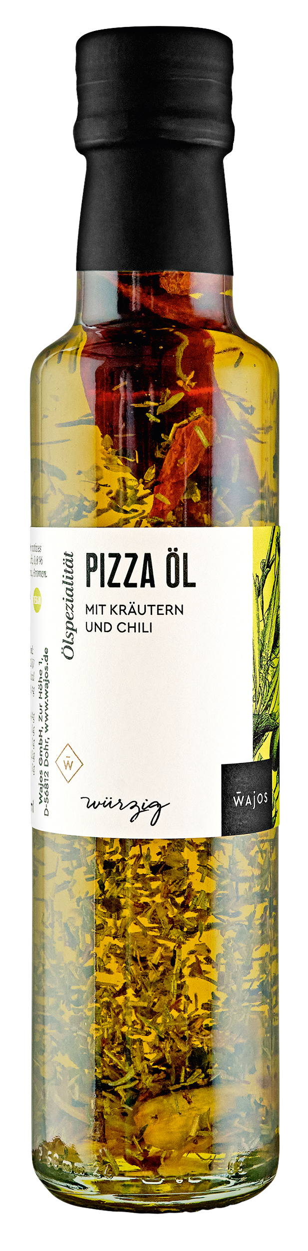 Pizza Öl mit Kräutern und Chili 250ml