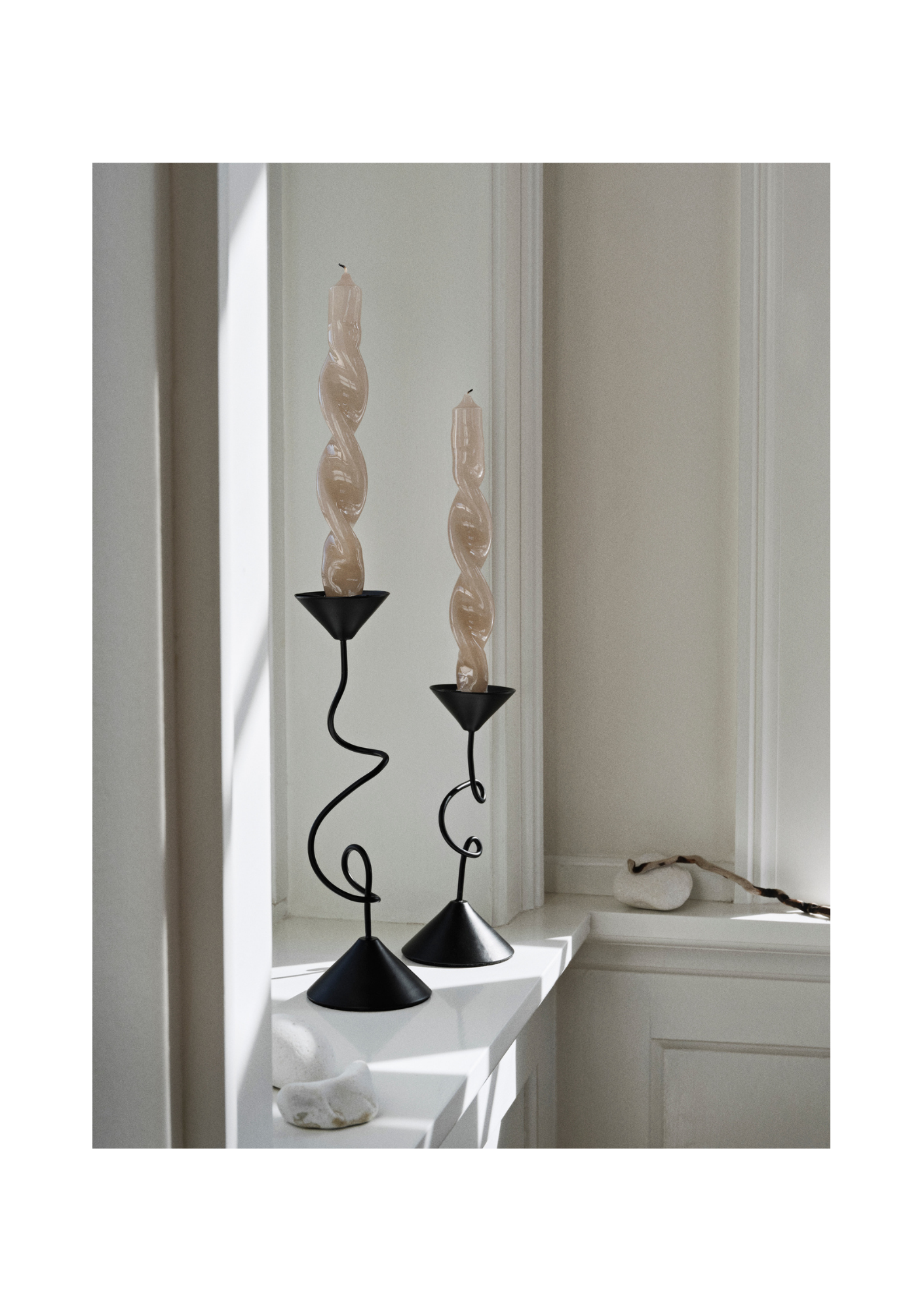 Getauchte Kerze TWIST 2er-Set