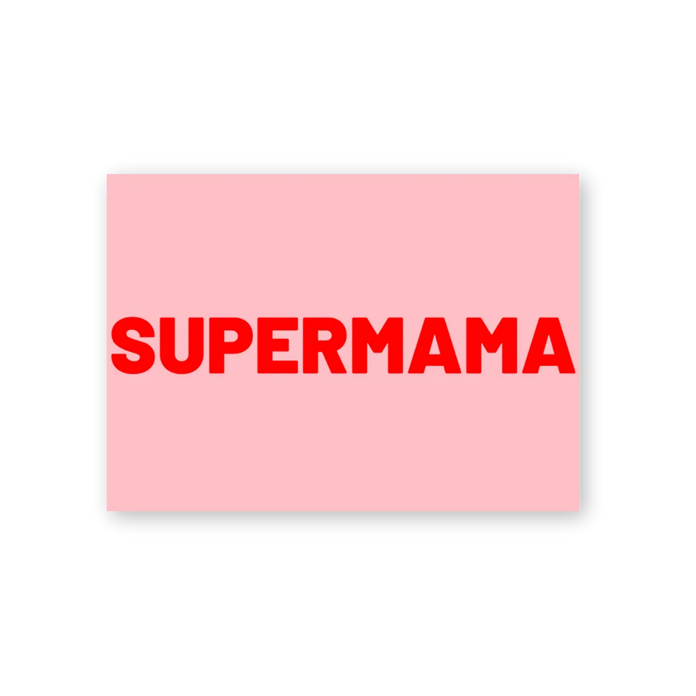Postkarte SUPERMAMA