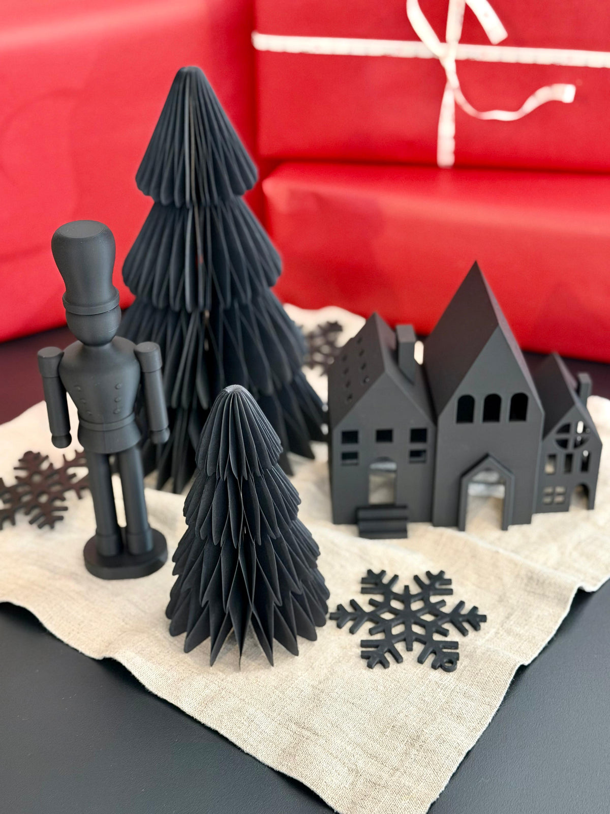 Dekoanhänger PRINTMAS 4er-Set - Cale design