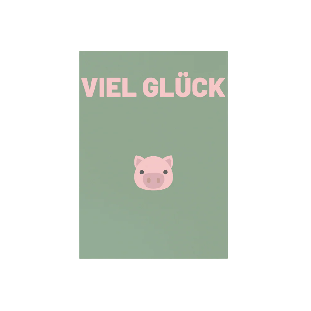 Postkarte VIEL GLÜCK