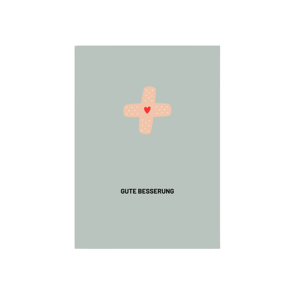 Postkarte GUTE BESSERUNG