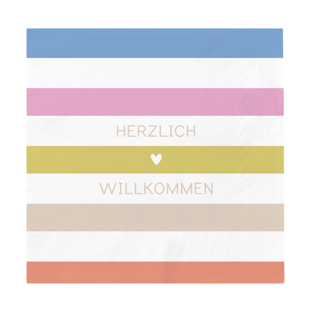 Servietten HERZLICH WILLKOMMEN