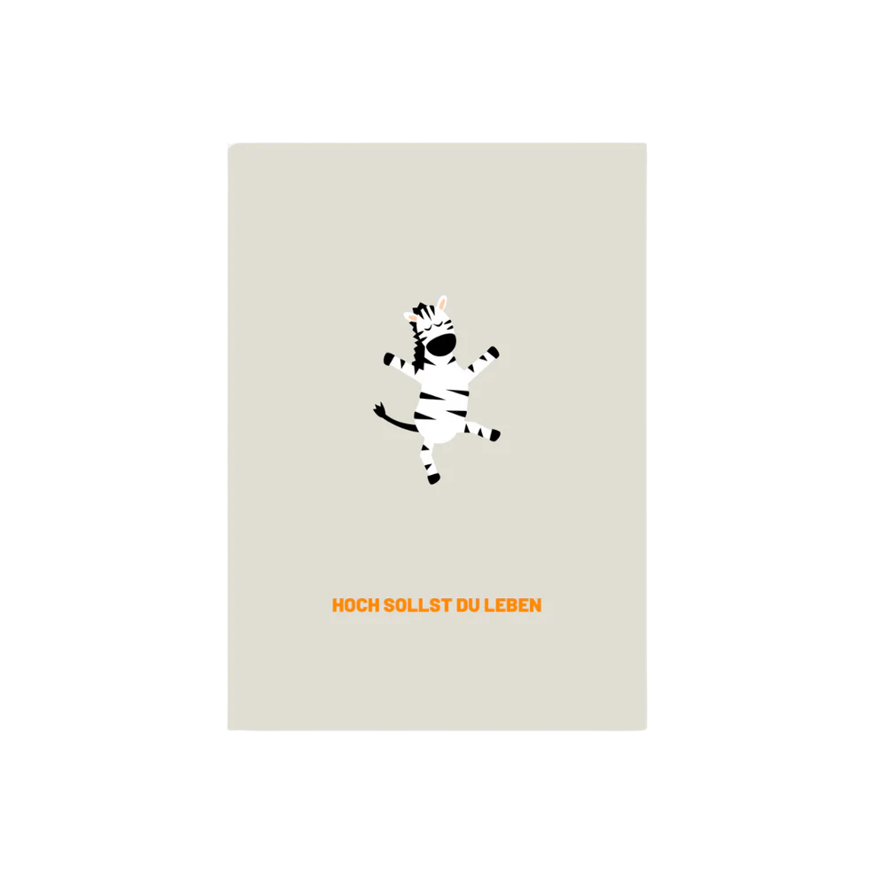 Postkarte HOCH SOLLST DU LEBEN