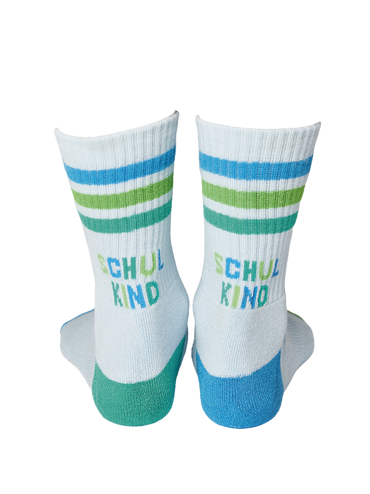 Kindersocken blau SCHULKIND