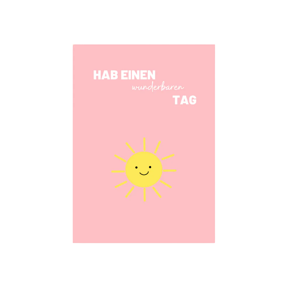 Postkarte HAB EINEN WUNDERBAREN TAG