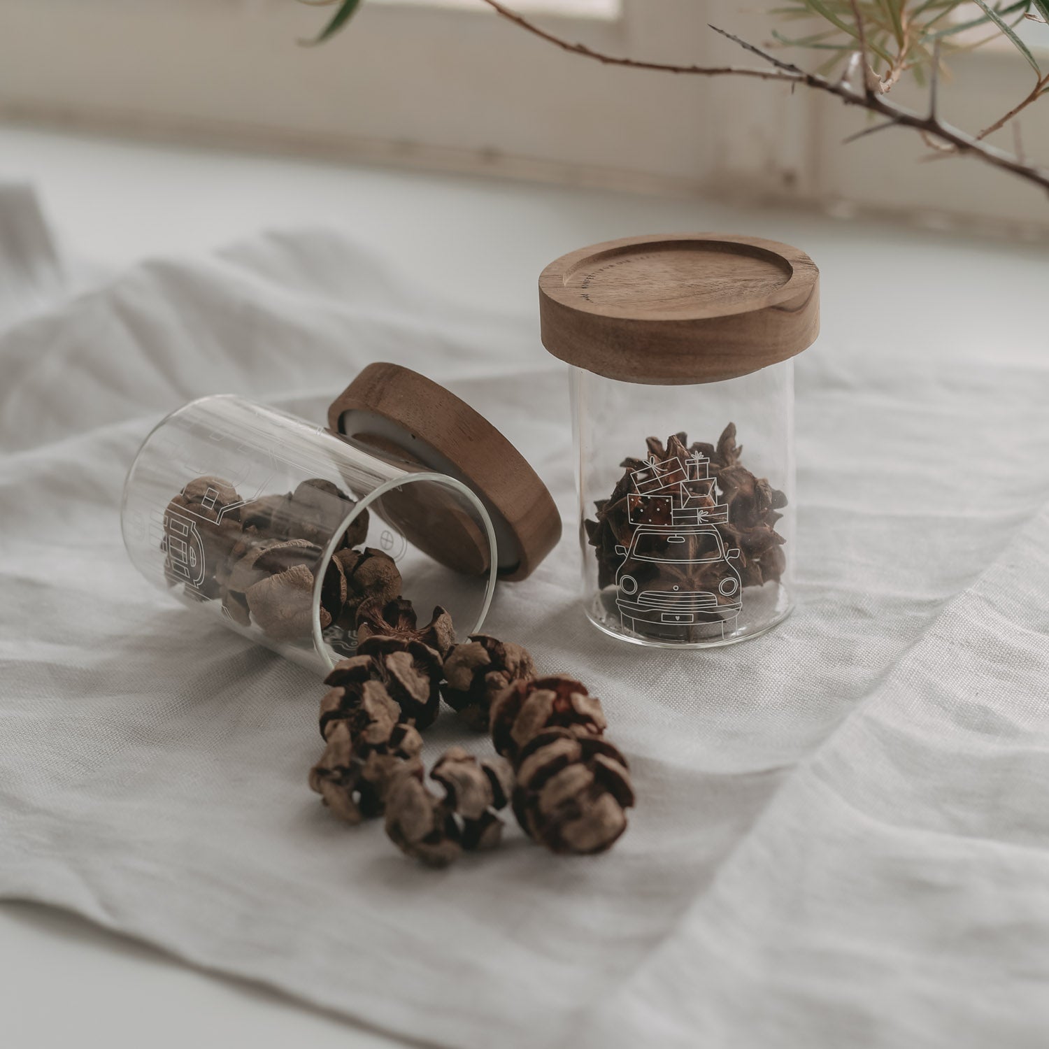 Mini Vorratsglas CHRISTMAS CAR