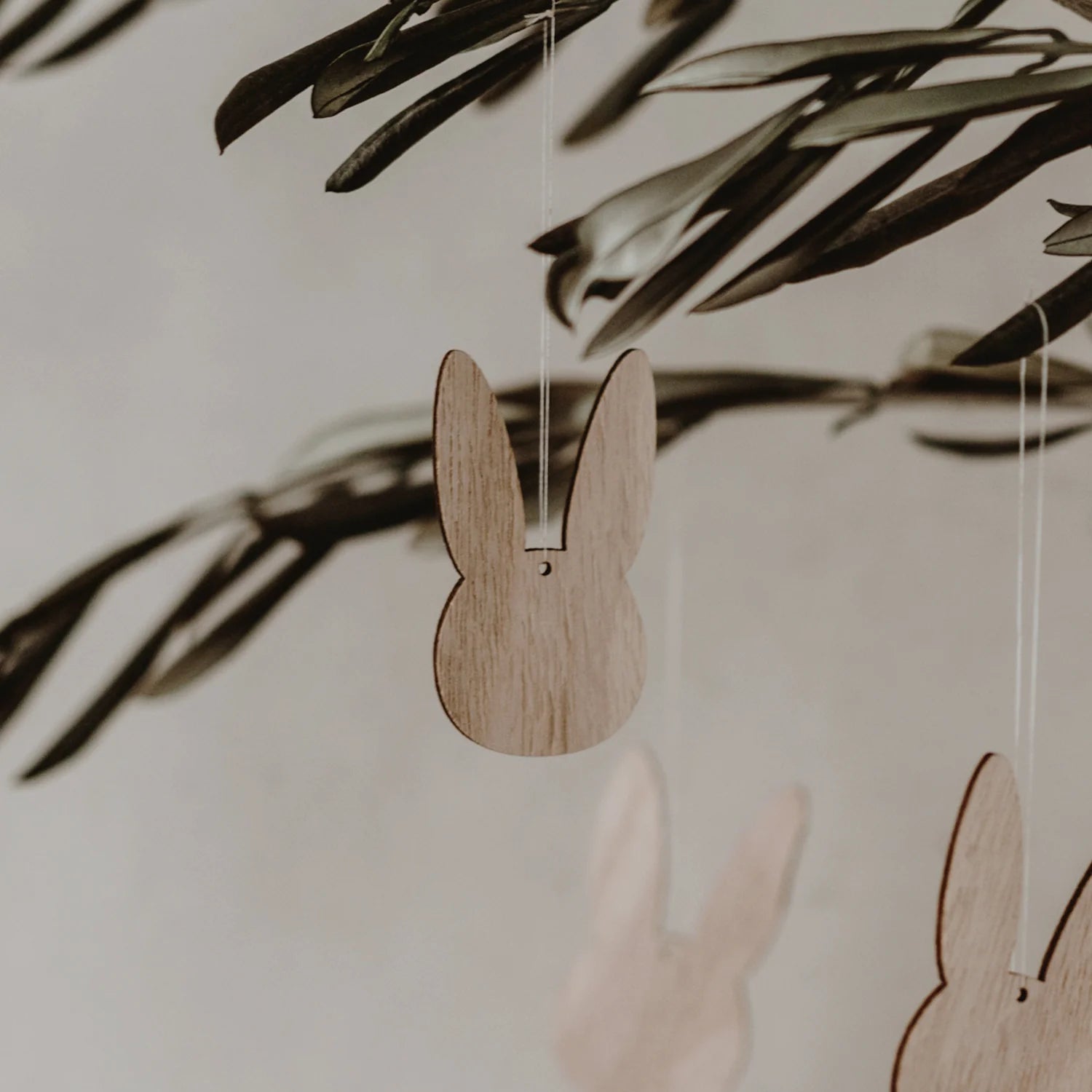 Holzanhänger HASE 8er Set