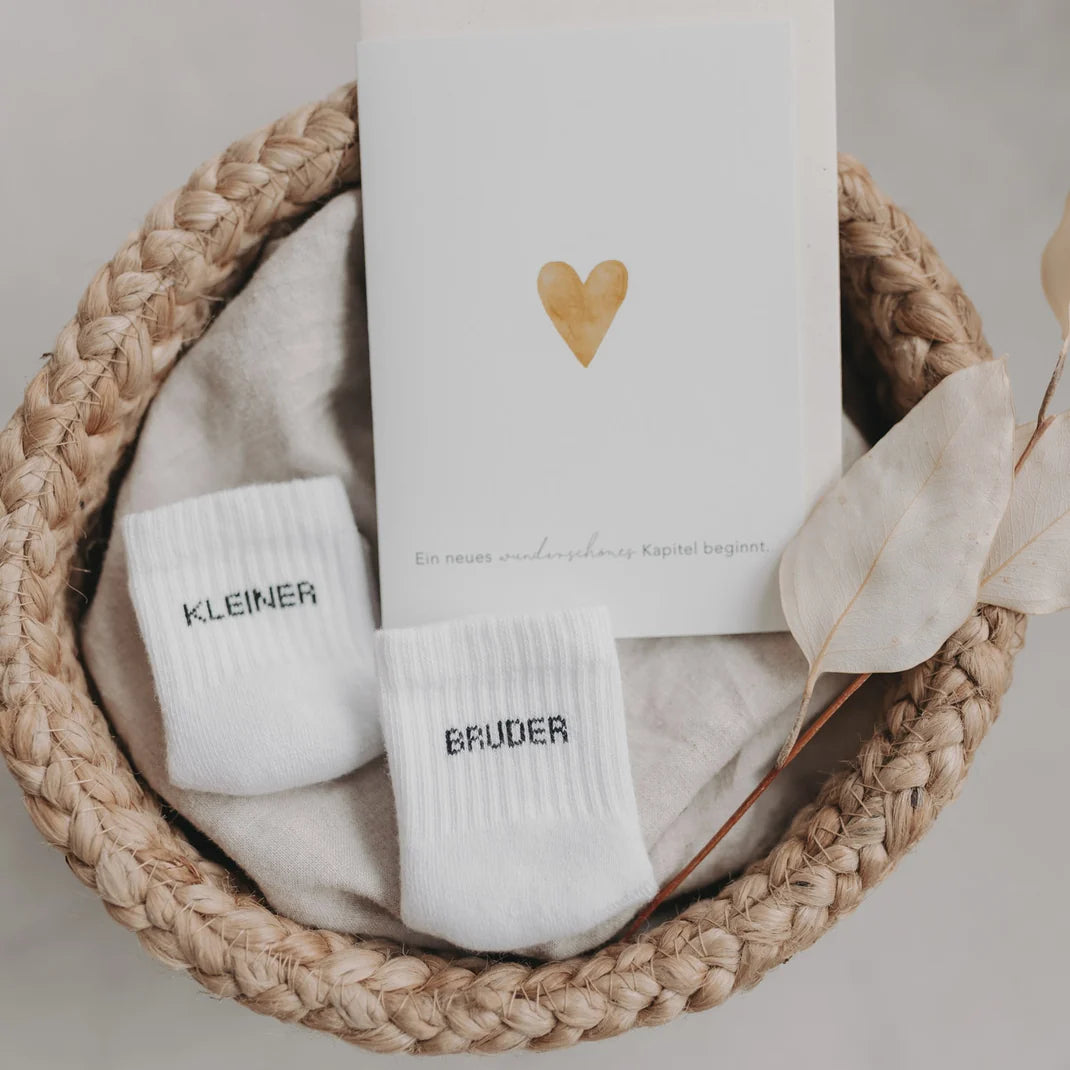 Babysocken kleiner Bruder 16-18